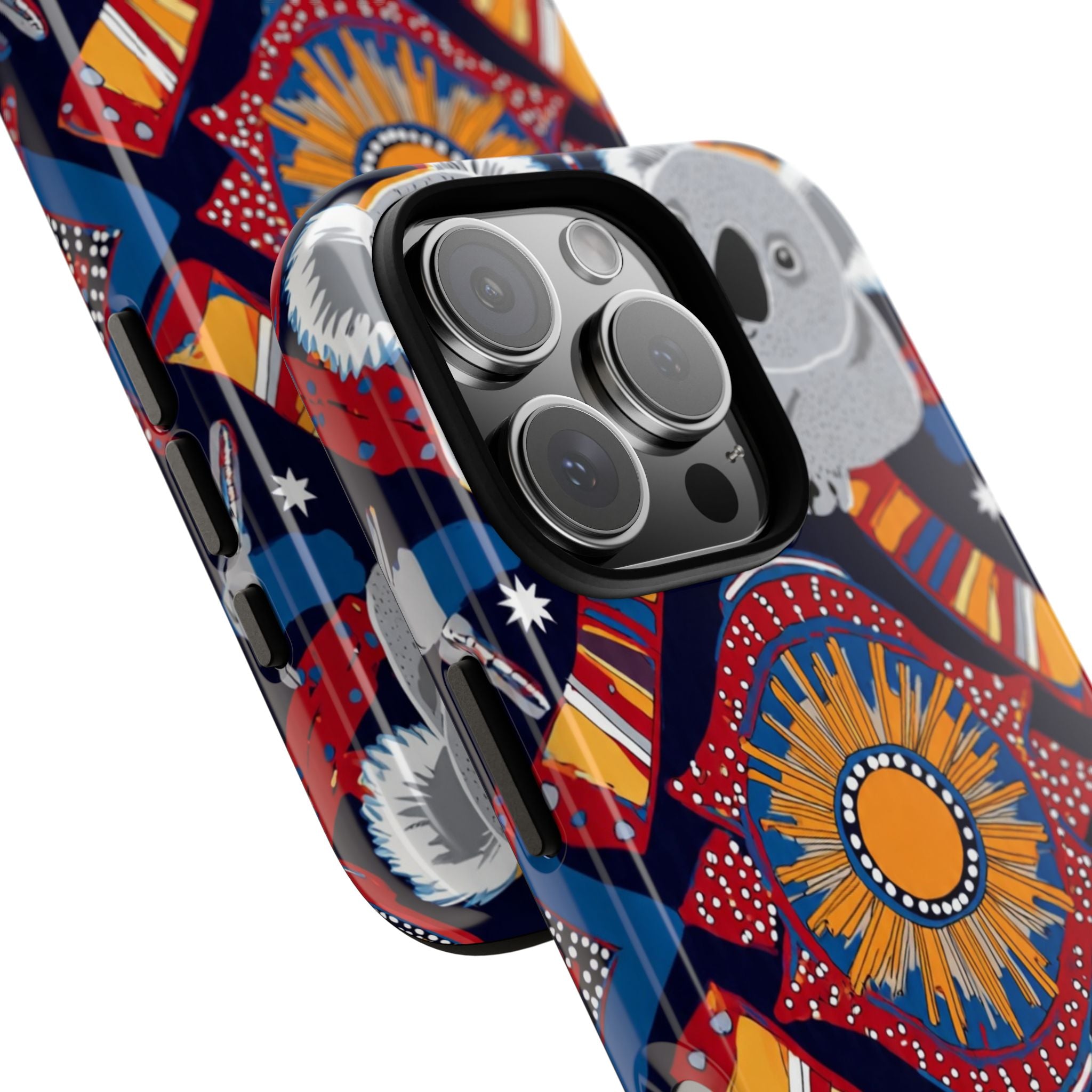 Koala Pattern Phone Case — Cute Indigenous-Inspired Design
