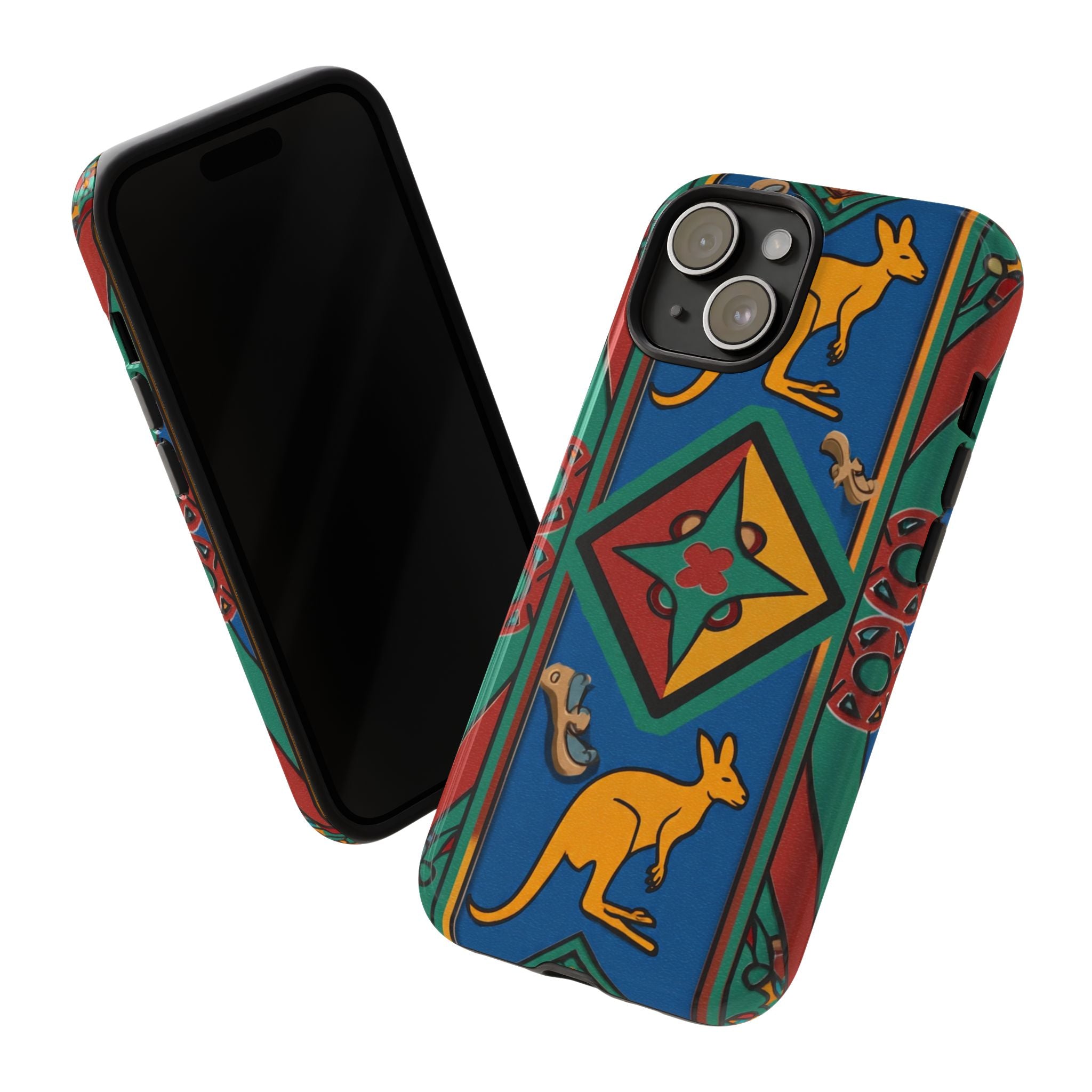 Kangaroo Tribal Pattern Tough Phone Case