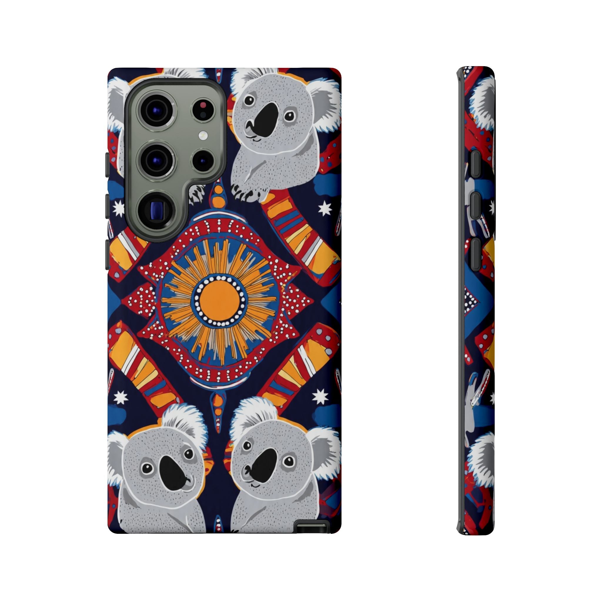 Koala Pattern Phone Case — Cute Indigenous-Inspired Design