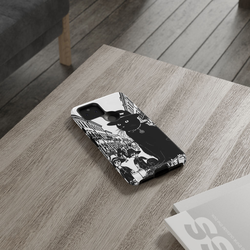 Phone Case — Noir Cat Street Art Design