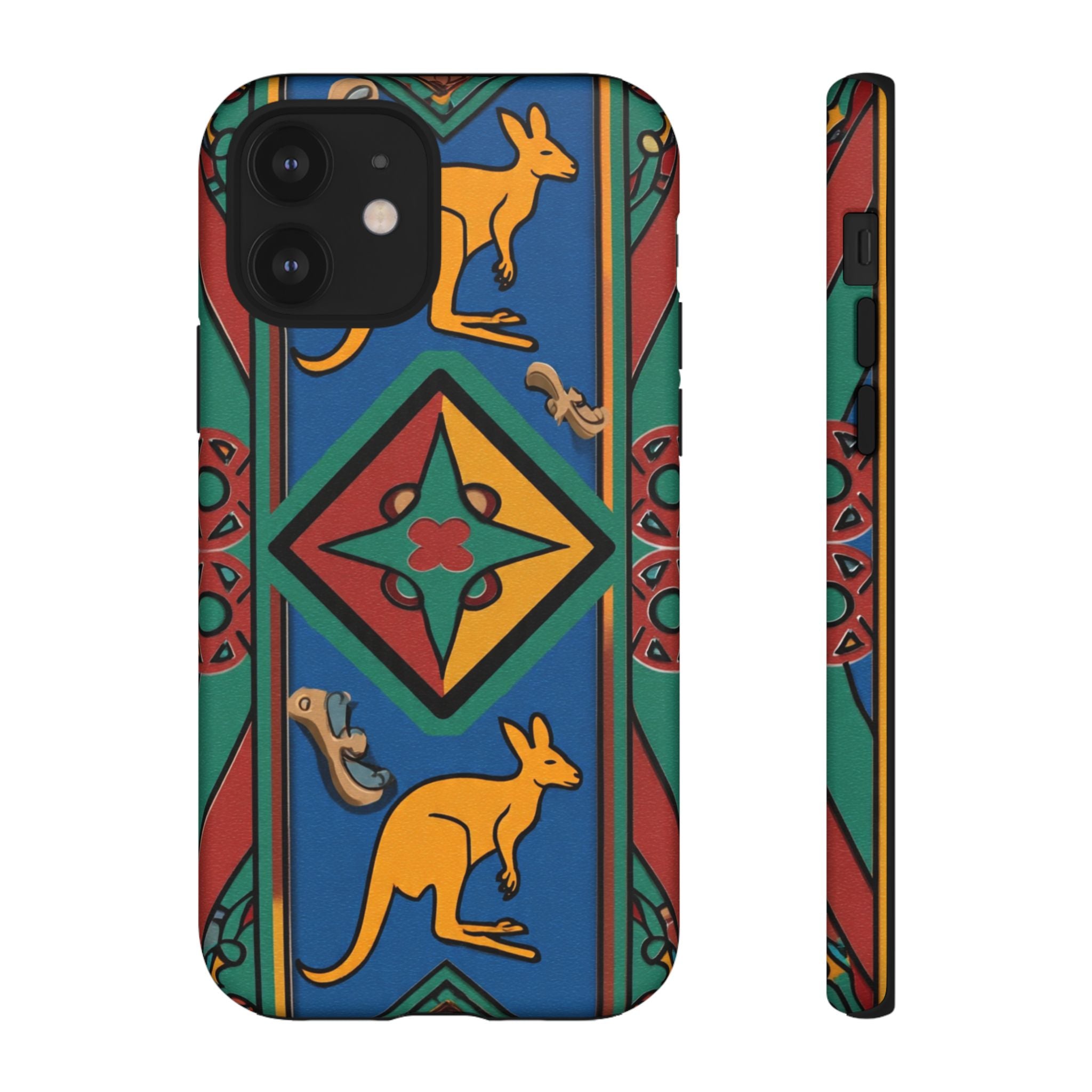 Kangaroo Tribal Pattern Tough Phone Case