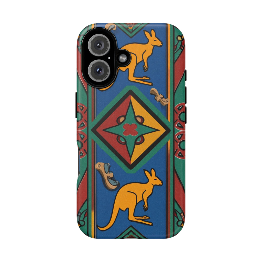 Kangaroo Tribal Pattern Tough Phone Case