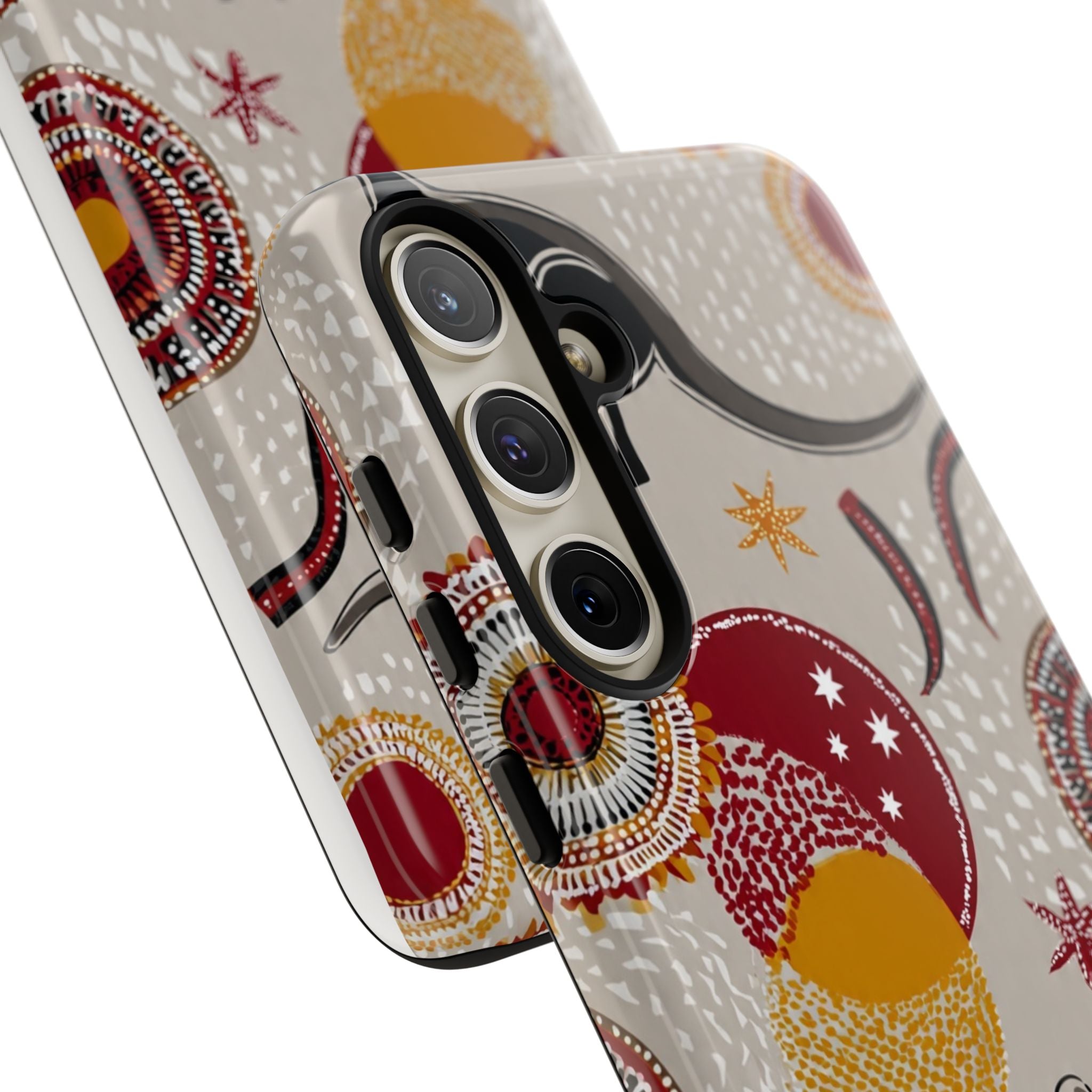 Kangaroo & Koala Aboriginal Dot Art Phone Case – Protective Tough Case