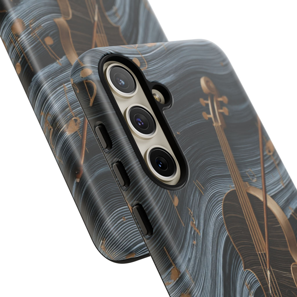 Violin Melody Tough Phone Case — Musical Instrument Art Protective Cover