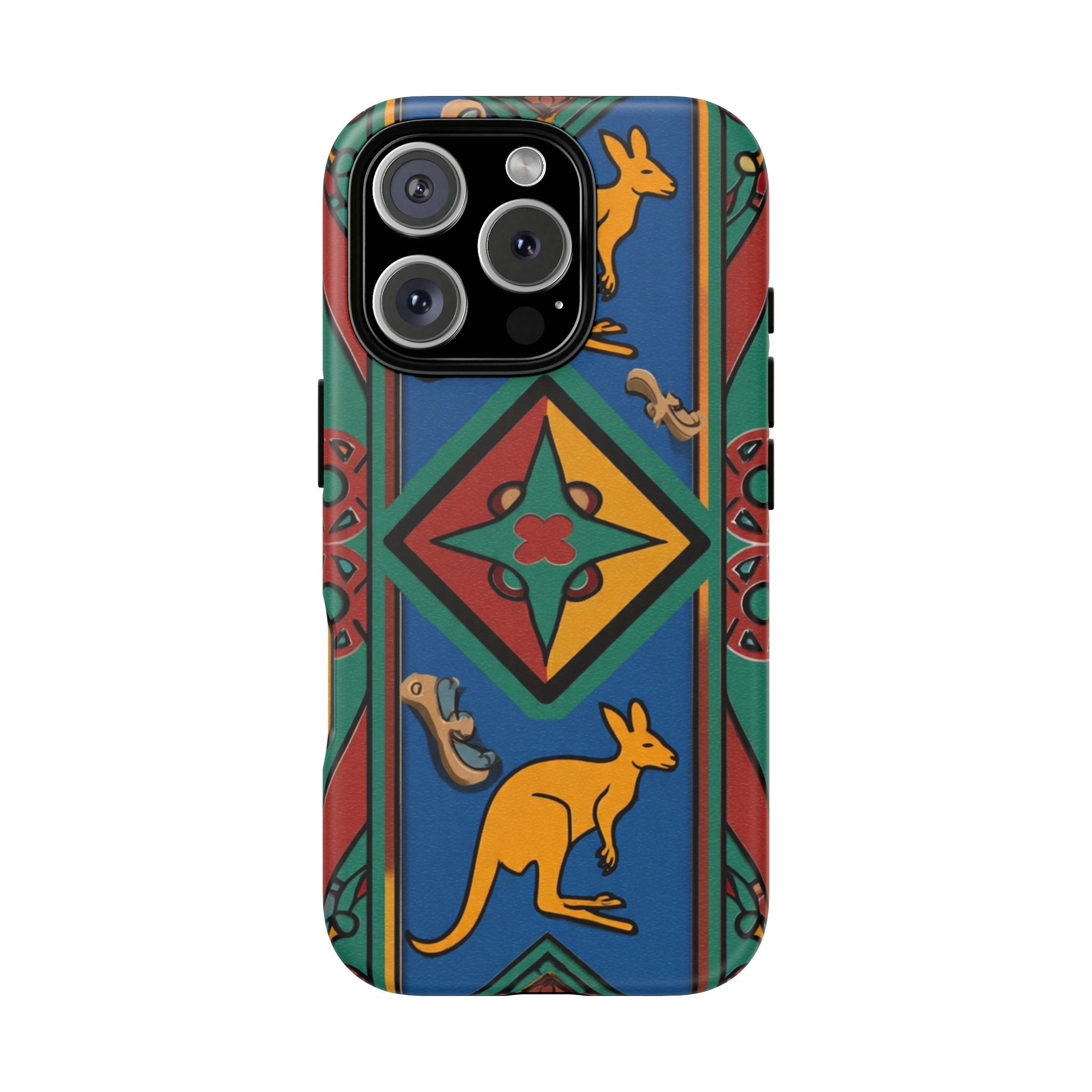 Kangaroo Tribal Pattern Tough Phone Case