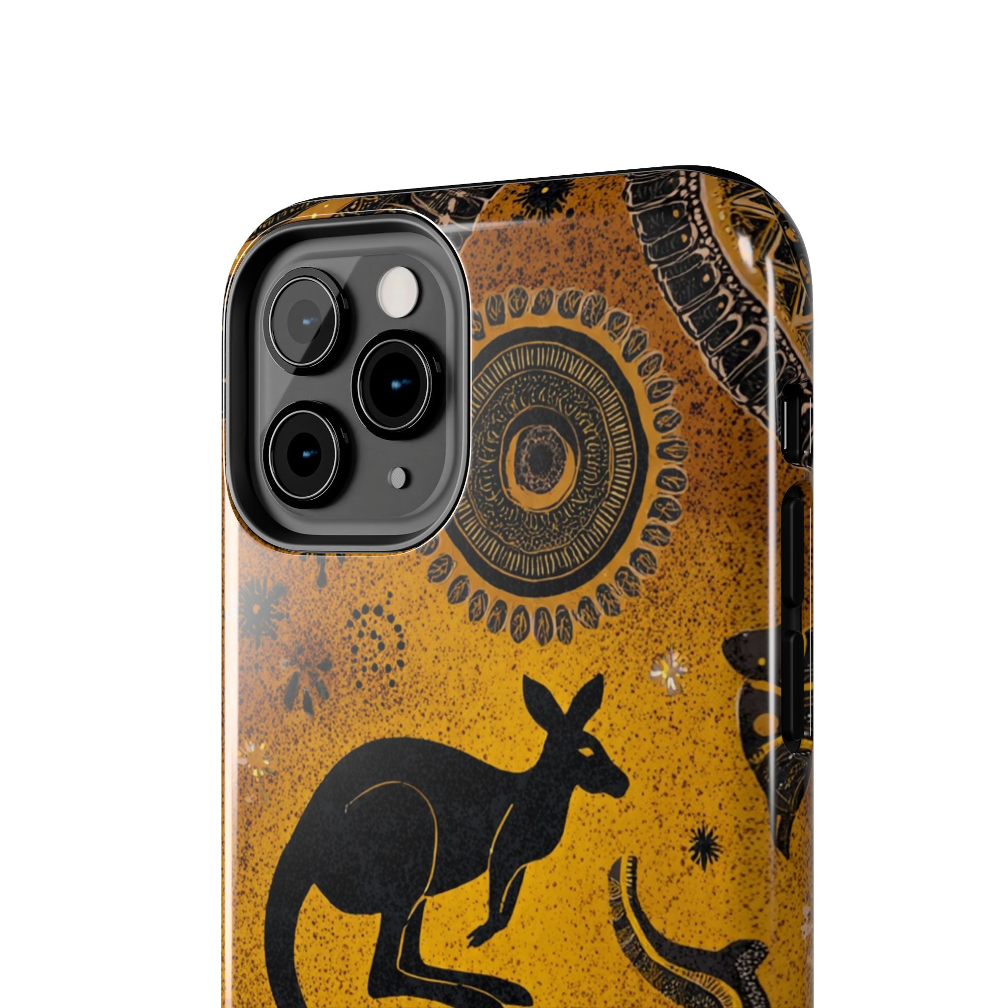 Kangaroo Boho Tough Phone Case — Australian Wildlife Protective Cover