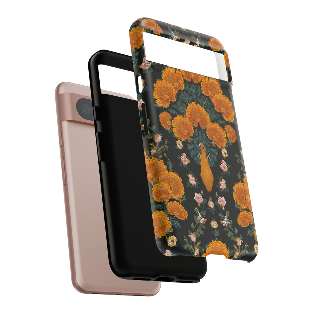 Marigold Mirror Phone Case — Floral Protective Phone Cover
