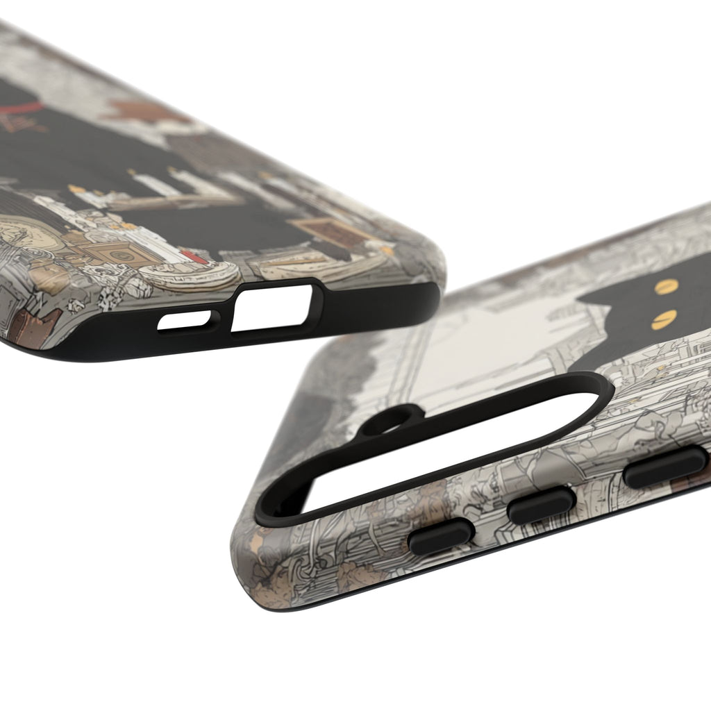 Witchy Black Cat Phone Case — Mystic Altar iPhone Cover