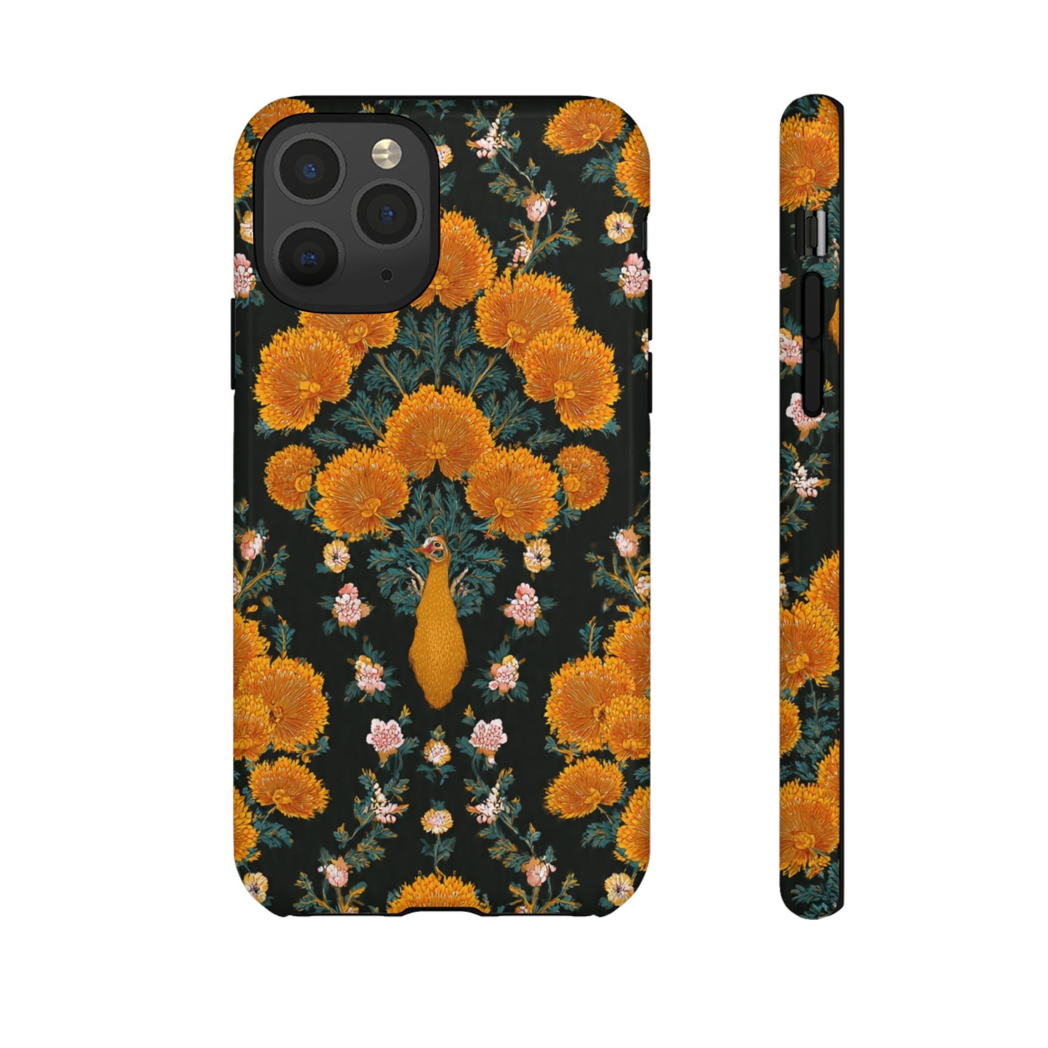 Marigold Mirror Phone Case — Floral Protective Phone Cover