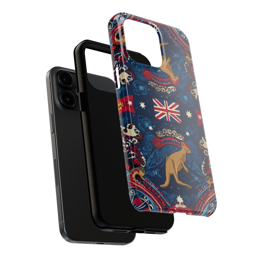 Australian Kangaroo Flag Tough Phone Case - Protective Patriotic iPhone Cover