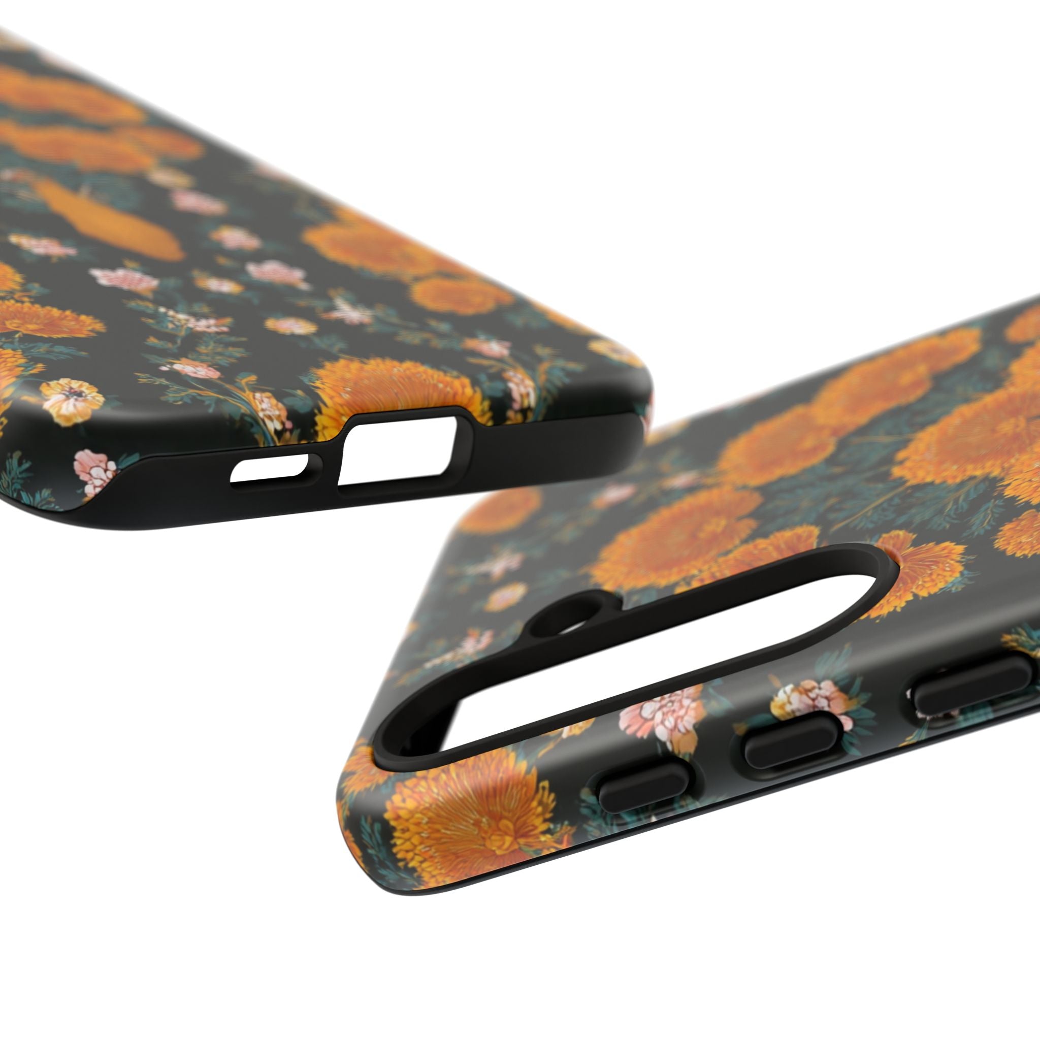 Marigold Mirror Phone Case — Floral Protective Phone Cover