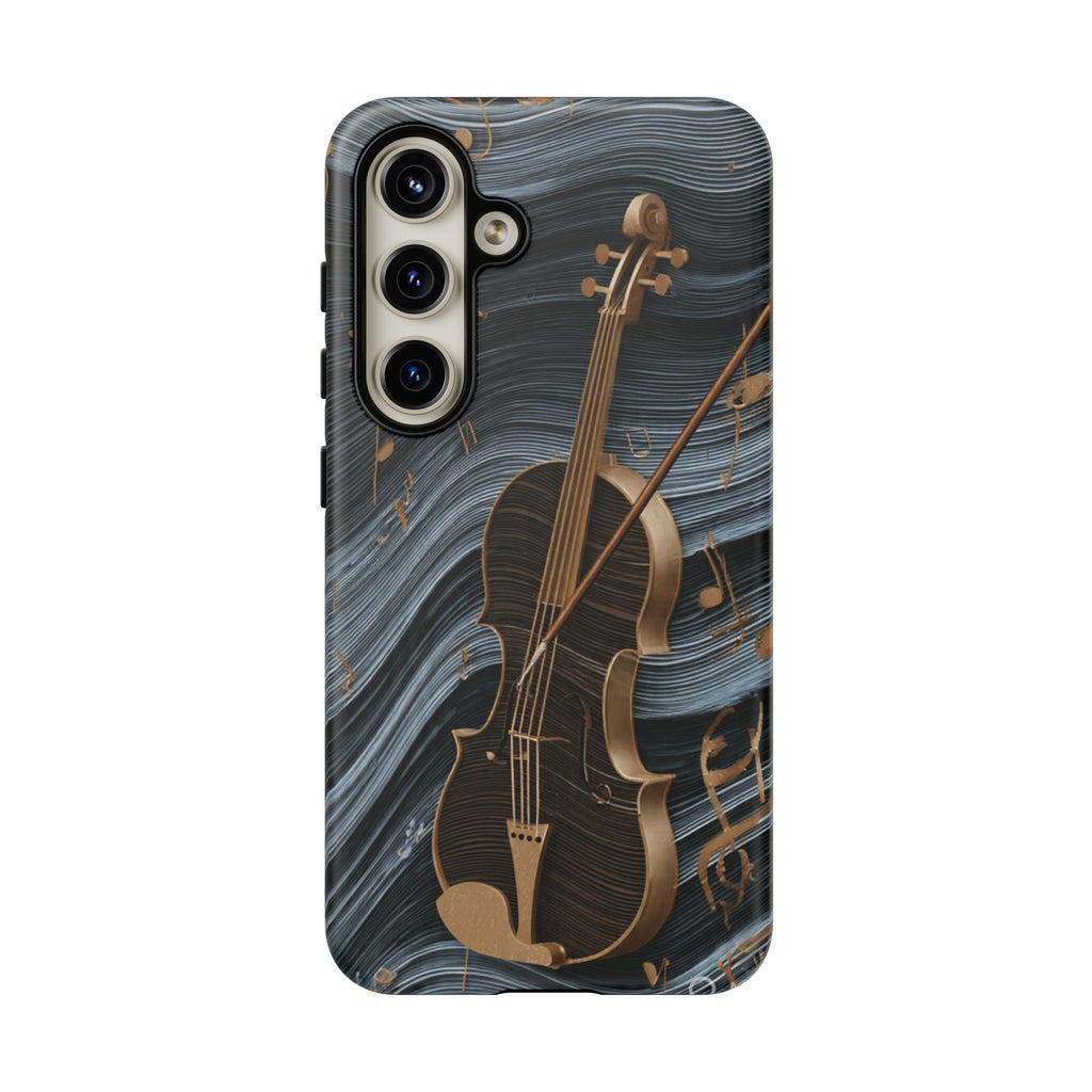 Violin Melody Tough Phone Case — Musical Instrument Art Protective Cover