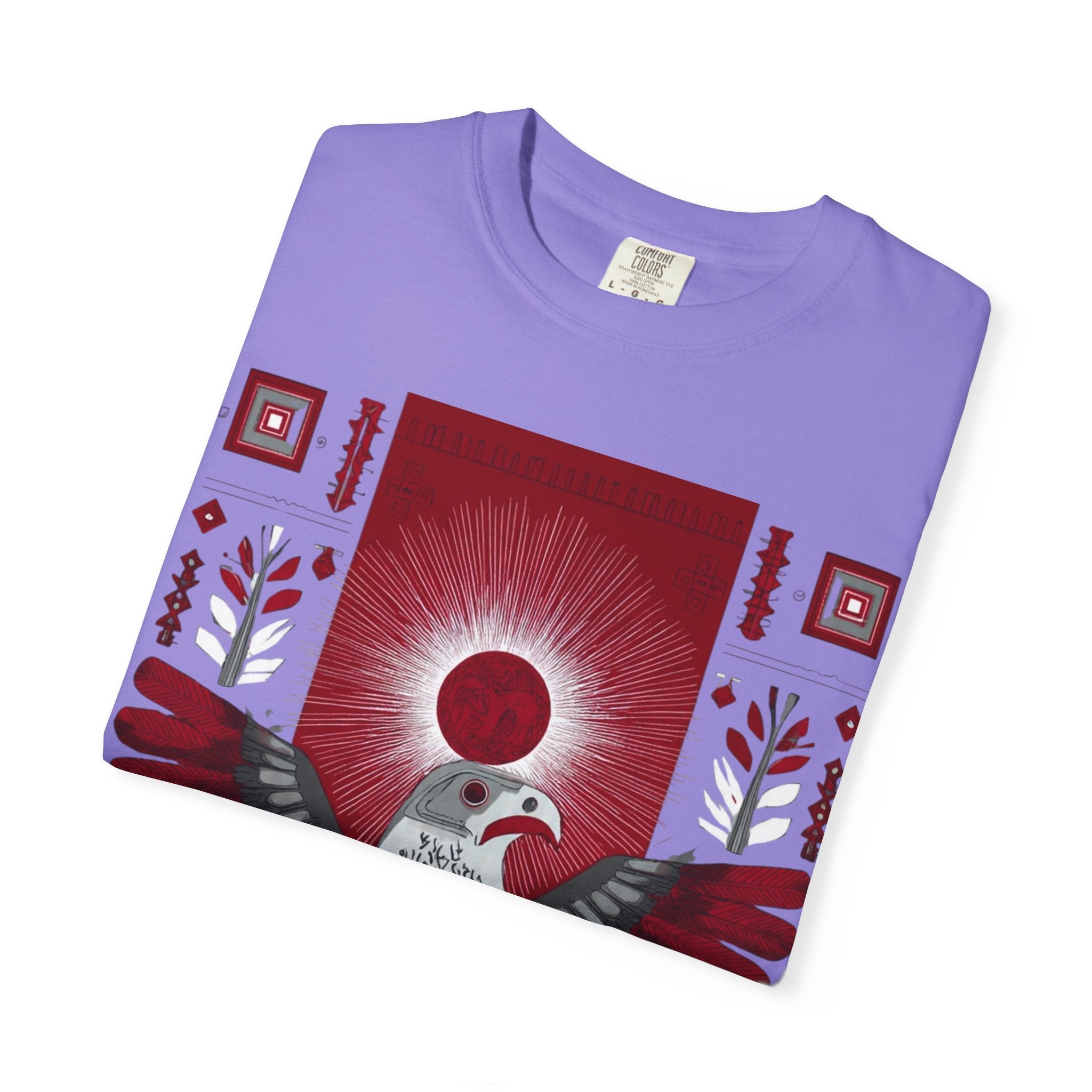 Tribal Inca Graphic T-Shirt — Celestial Bird Art Tee
