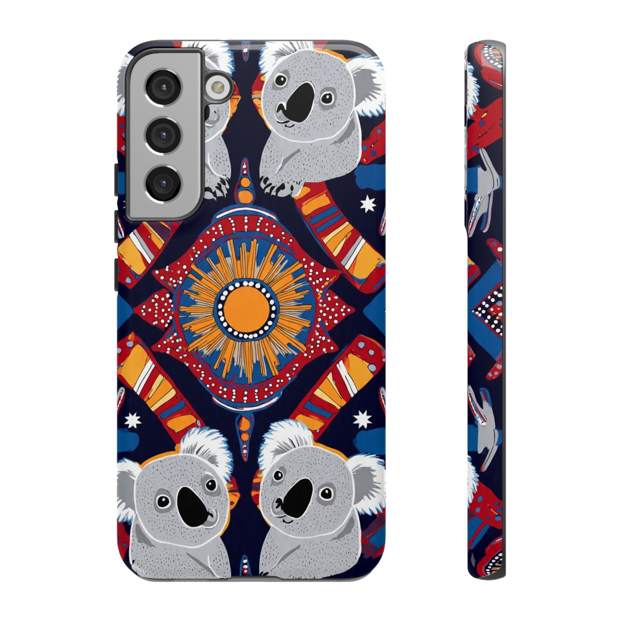 Koala Pattern Phone Case — Cute Indigenous-Inspired Design