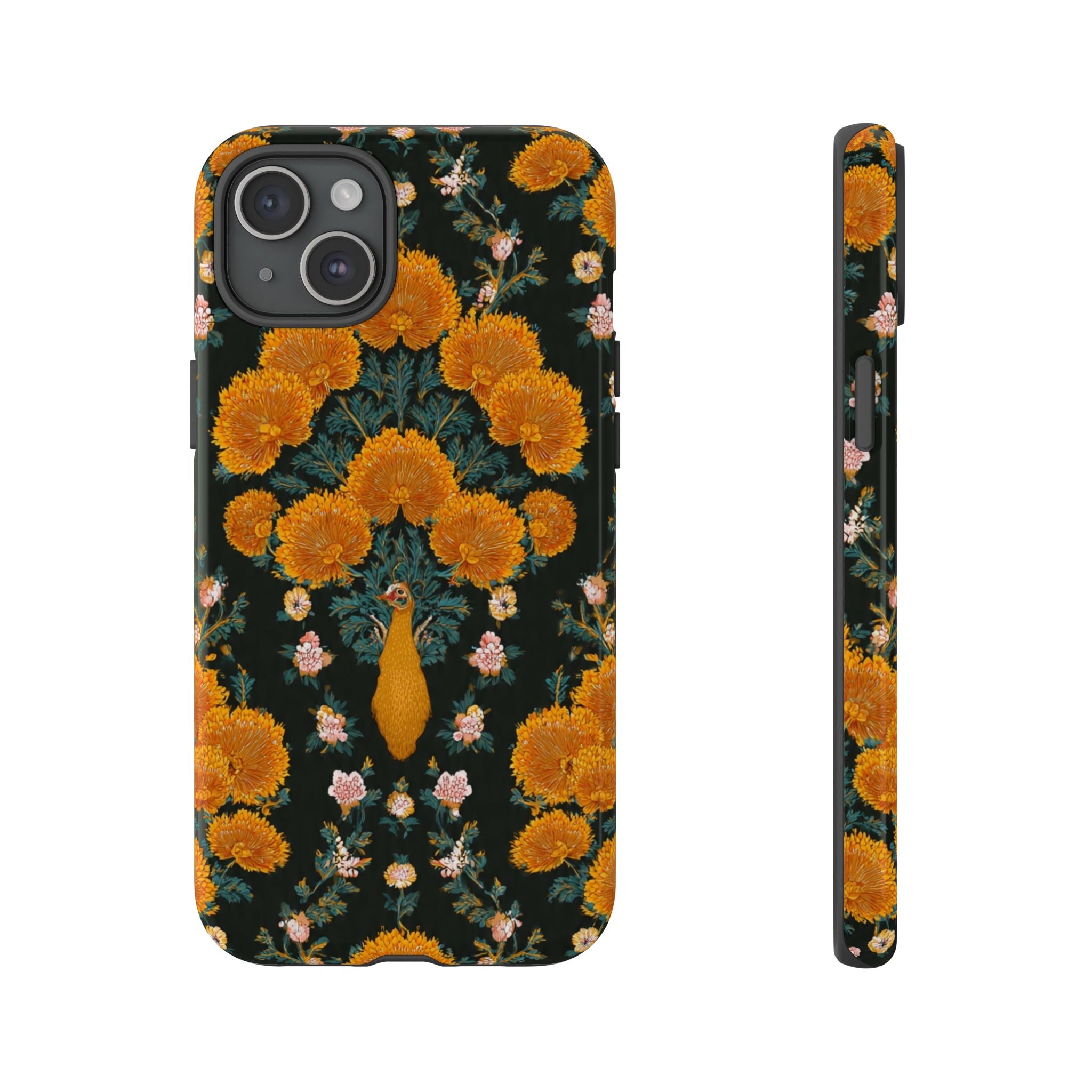 Marigold Mirror Phone Case — Floral Protective Phone Cover