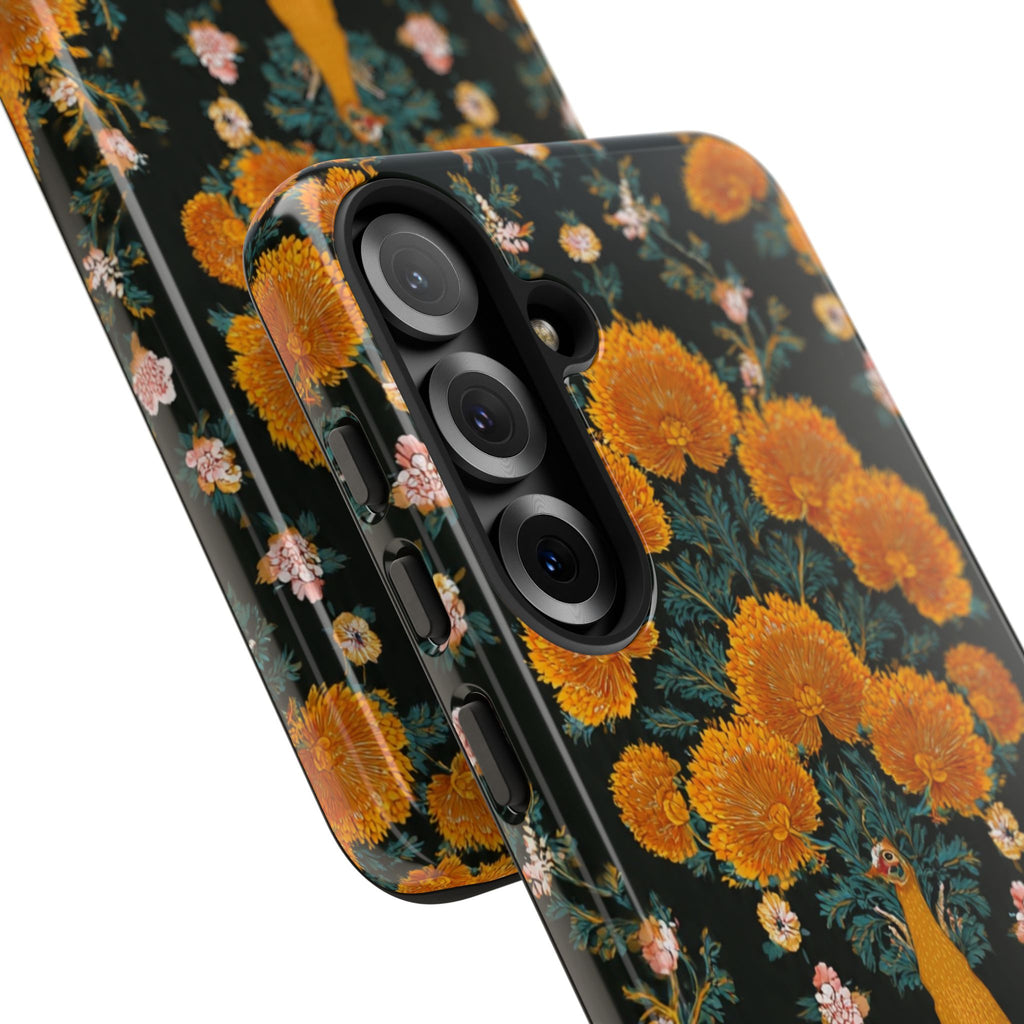 Marigold Mirror Phone Case — Floral Protective Phone Cover