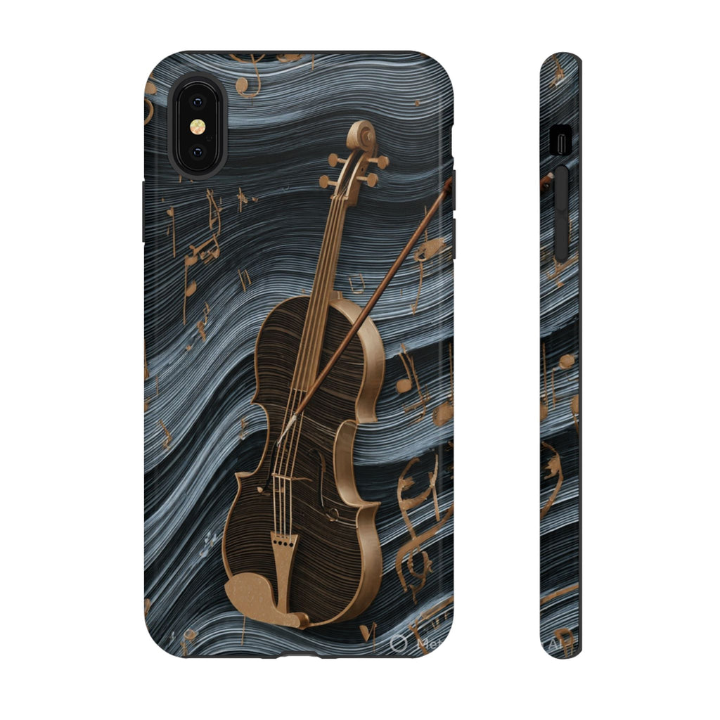 Violin Melody Tough Phone Case — Musical Instrument Art Protective Cover