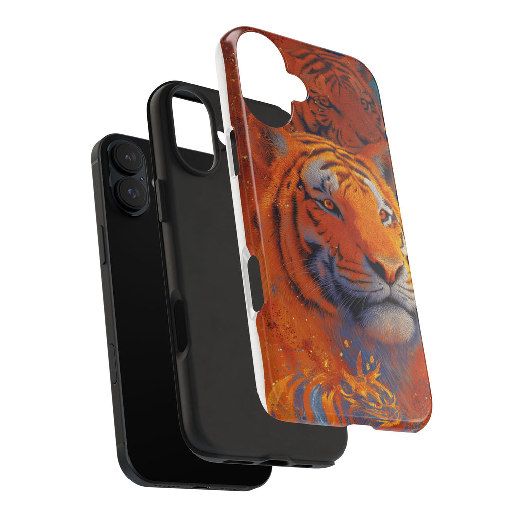 Tiger Portrait Tough Phone Case — Bold Orange Wildlife iPhone Protector