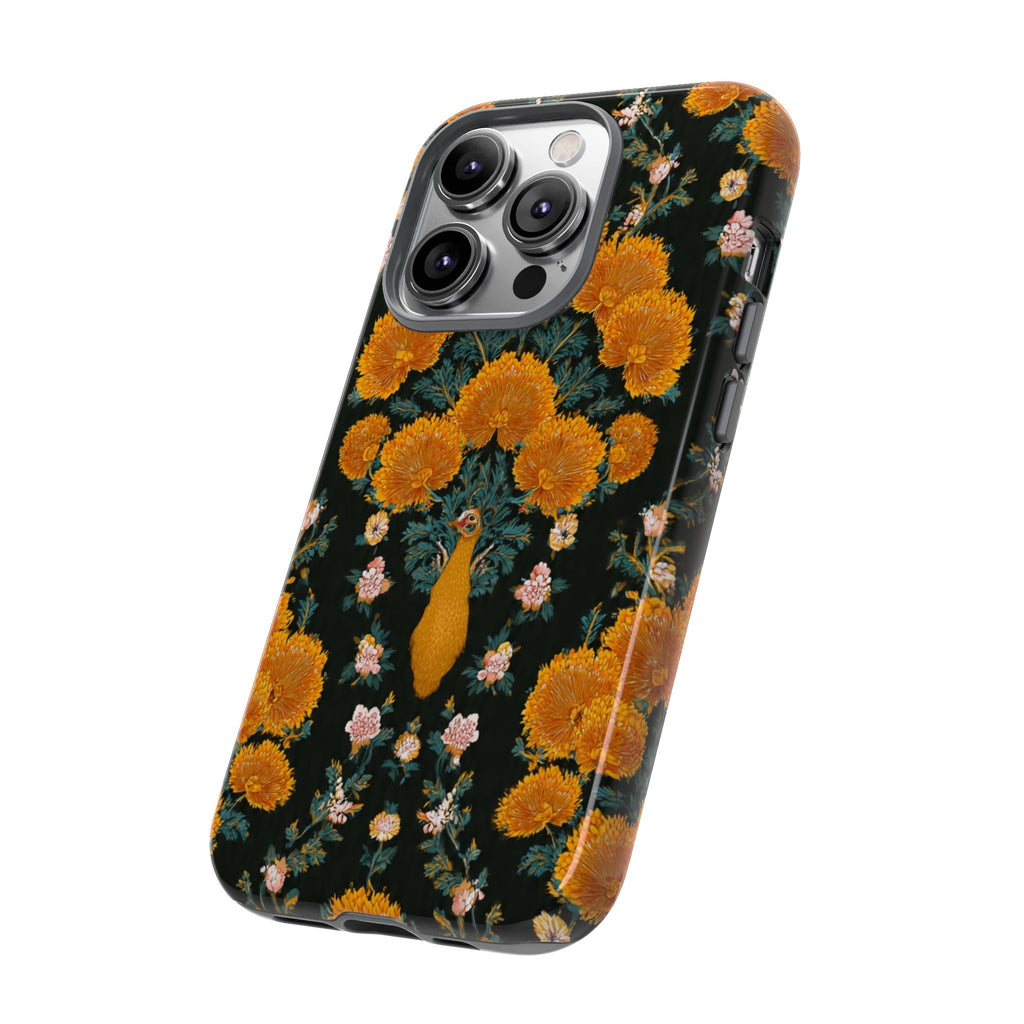 Marigold Mirror Phone Case — Floral Protective Phone Cover