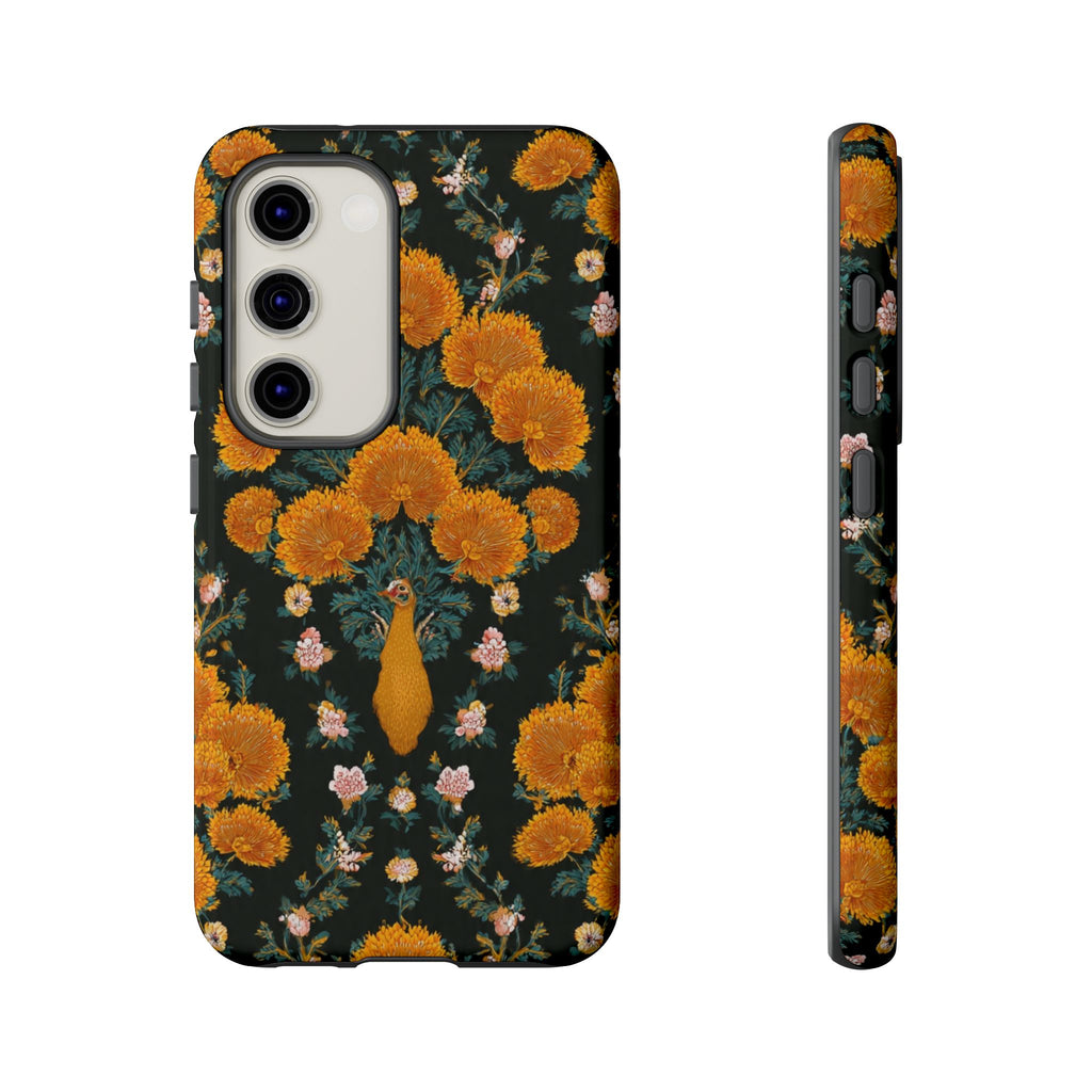 Marigold Mirror Phone Case — Floral Protective Phone Cover