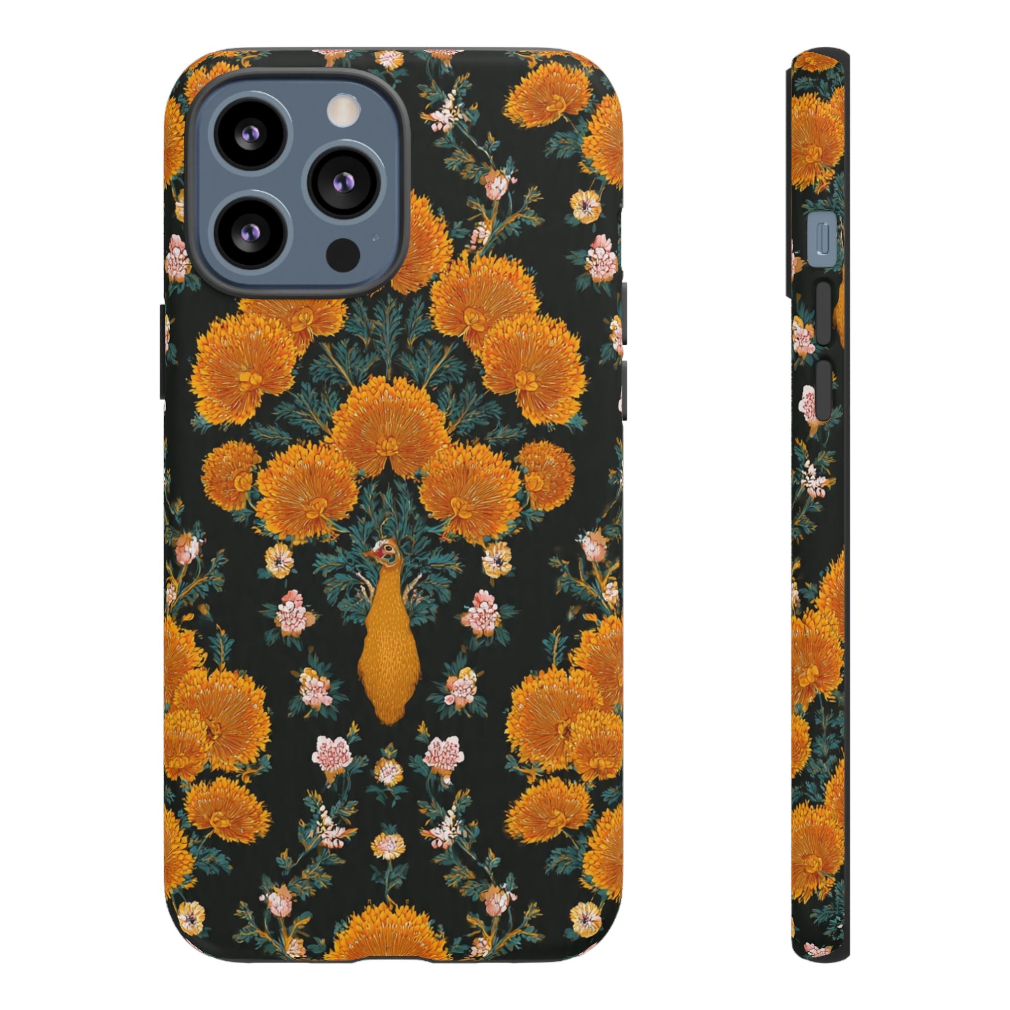 Marigold Mirror Phone Case — Floral Protective Phone Cover