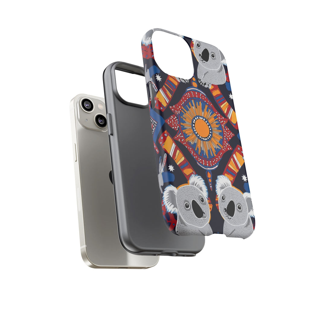 Koala Pattern Phone Case — Cute Indigenous-Inspired Design