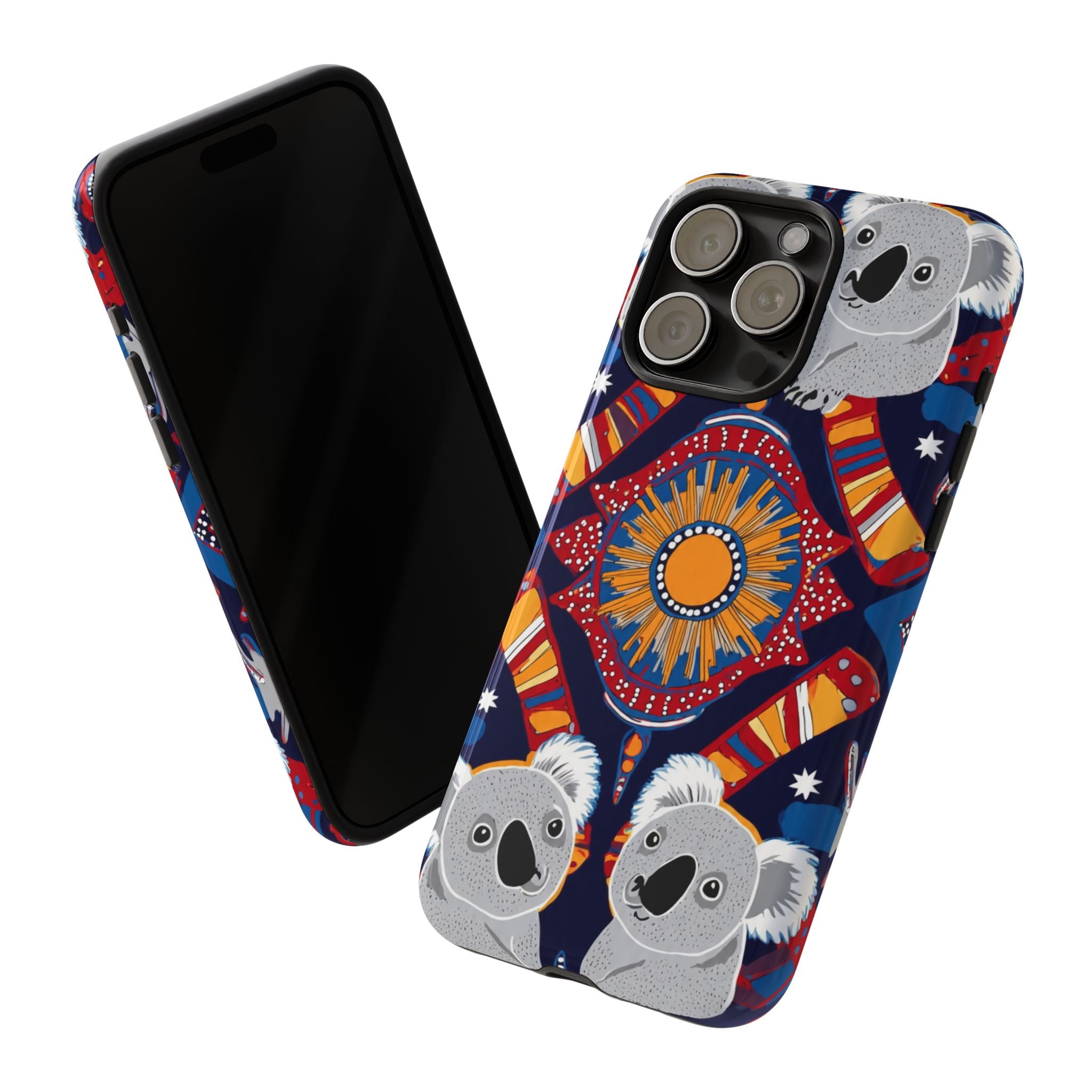 Koala Pattern Phone Case — Cute Indigenous-Inspired Design