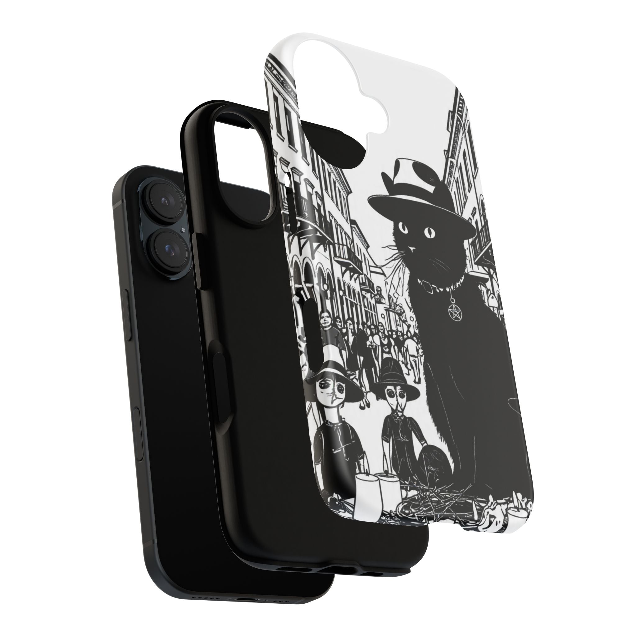 Phone Case — Noir Cat Street Art Design