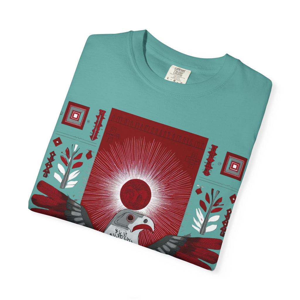 Tribal Inca Graphic T-Shirt — Celestial Bird Art Tee
