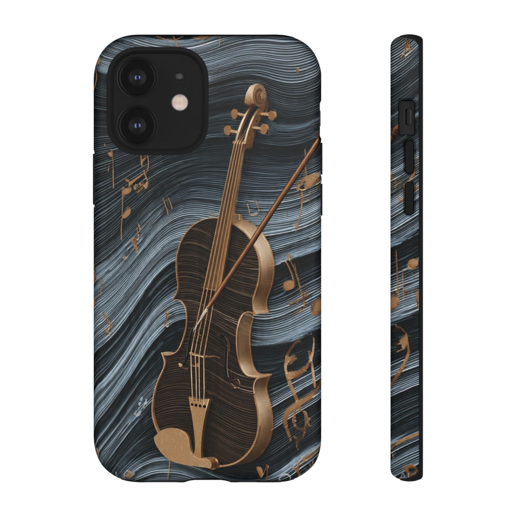 Violin Melody Tough Phone Case — Musical Instrument Art Protective Cover