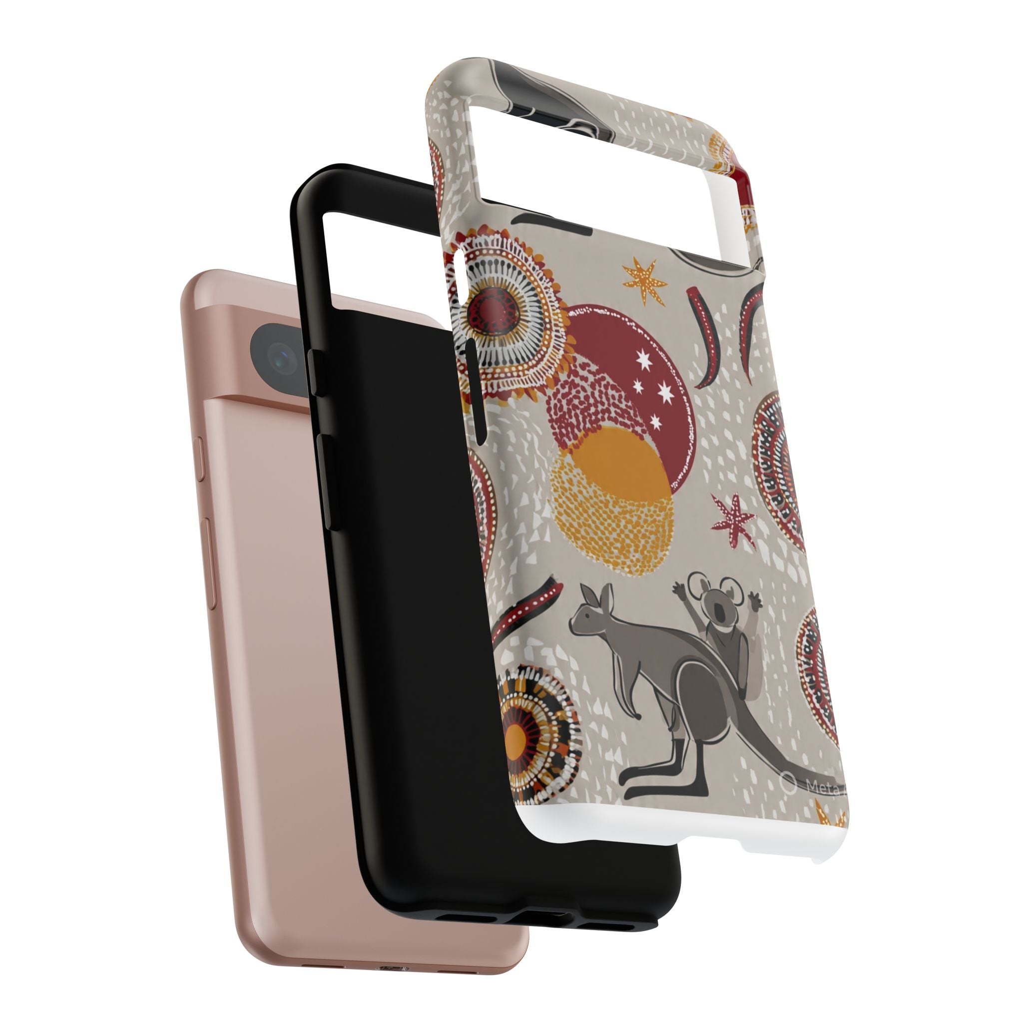 Kangaroo & Koala Aboriginal Dot Art Phone Case – Protective Tough Case