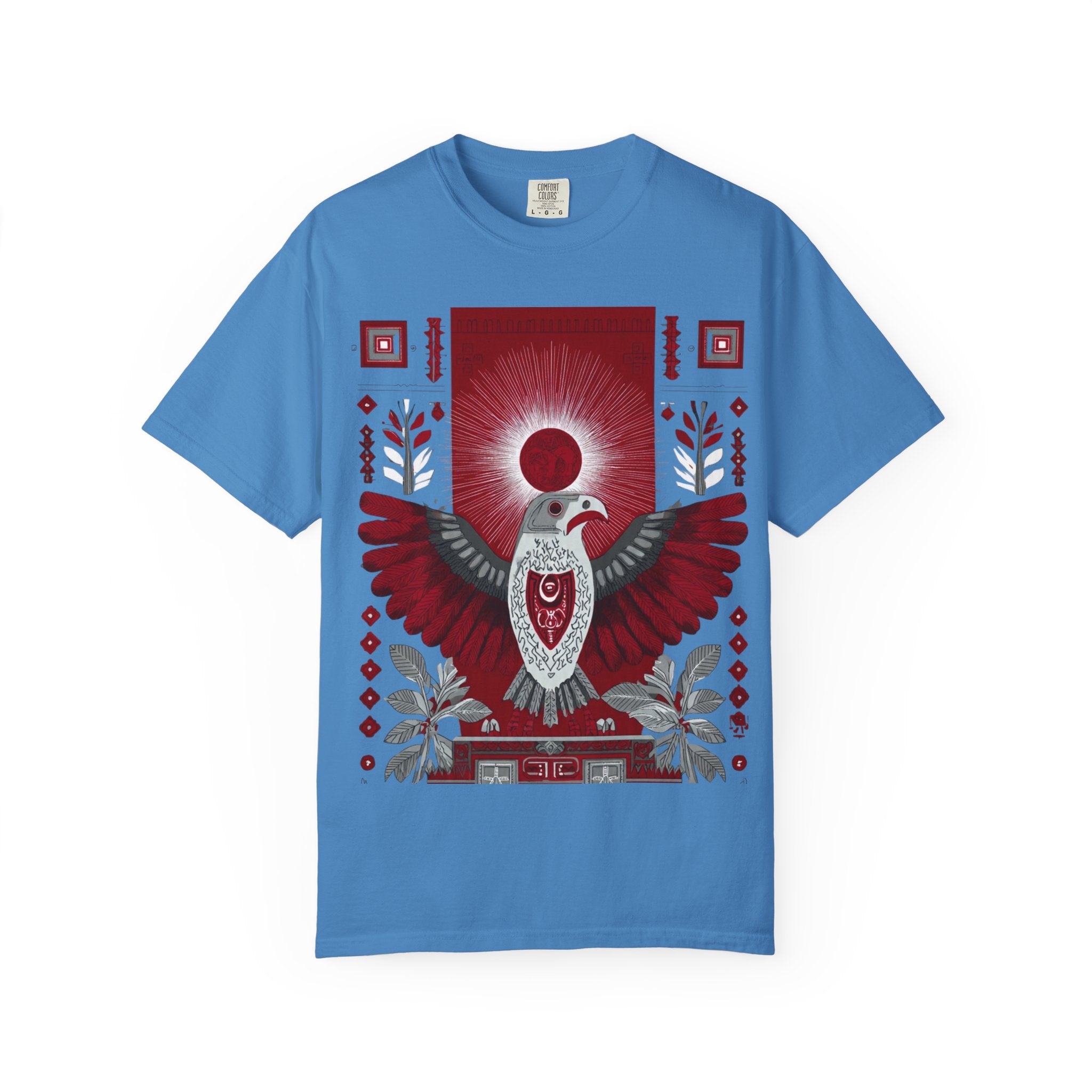 Tribal Inca Graphic T-Shirt — Celestial Bird Art Tee