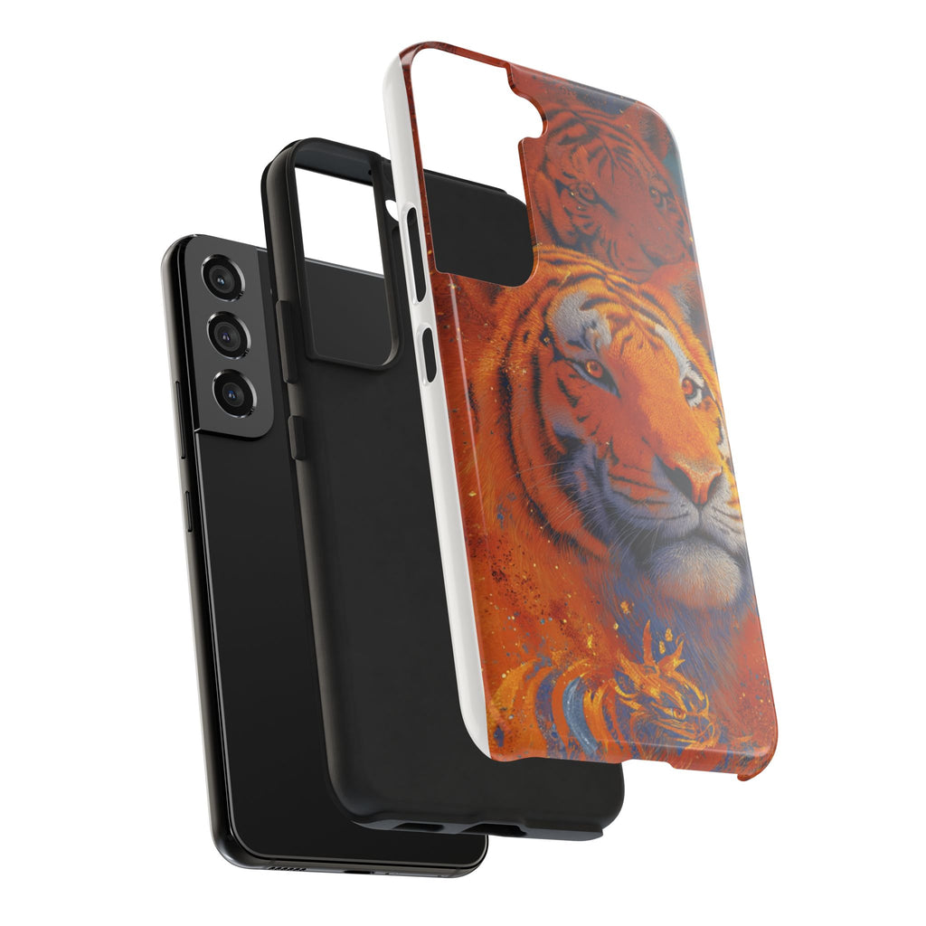 Tiger Portrait Tough Phone Case — Bold Orange Wildlife iPhone Protector