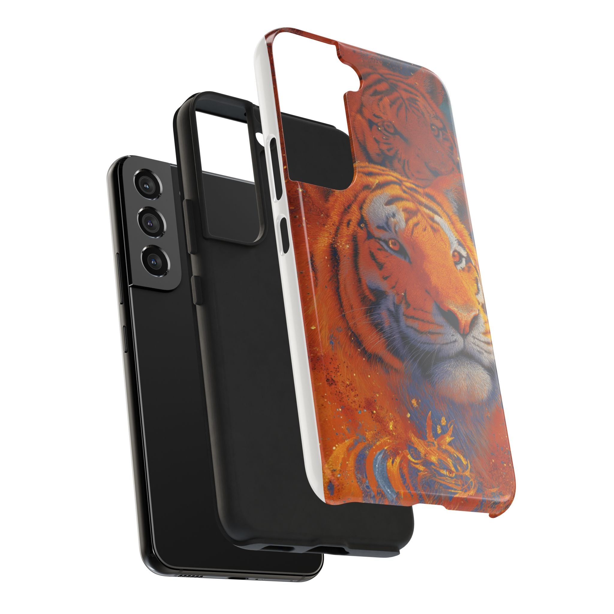 Tiger Portrait Tough Phone Case — Bold Orange Wildlife iPhone Protector