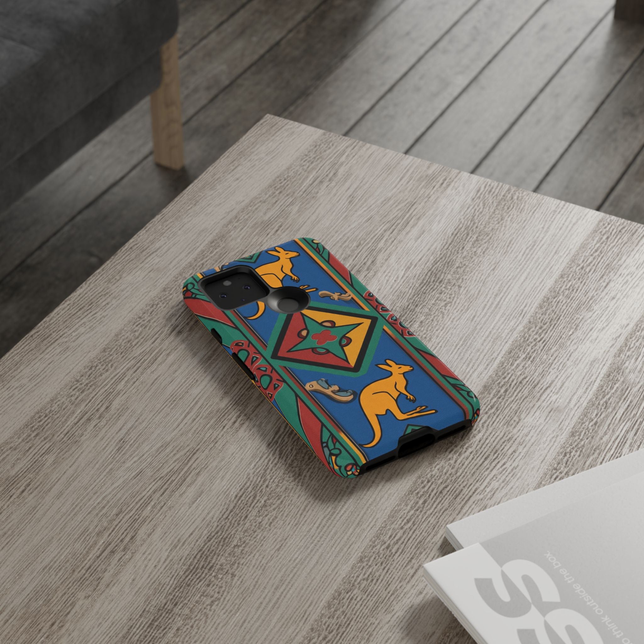 Kangaroo Tribal Pattern Tough Phone Case