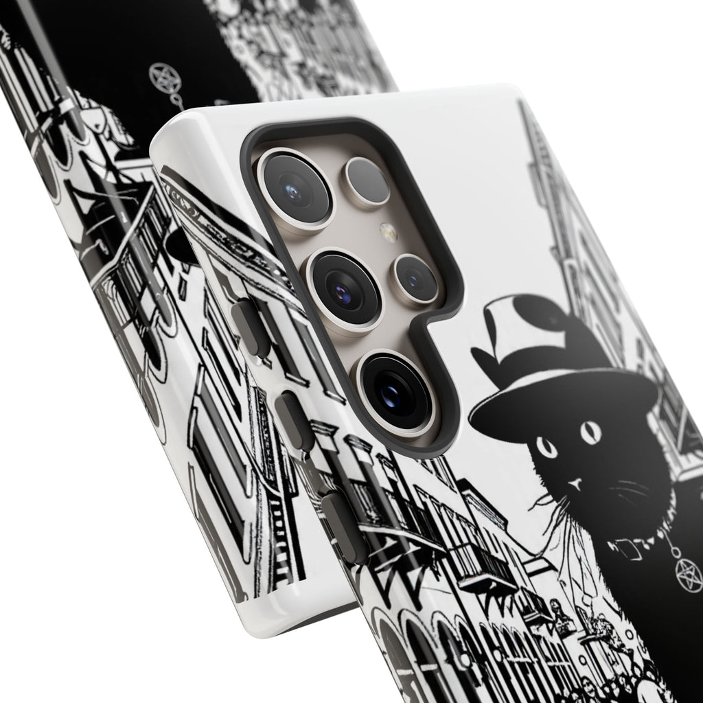 Phone Case — Noir Cat Street Art Design