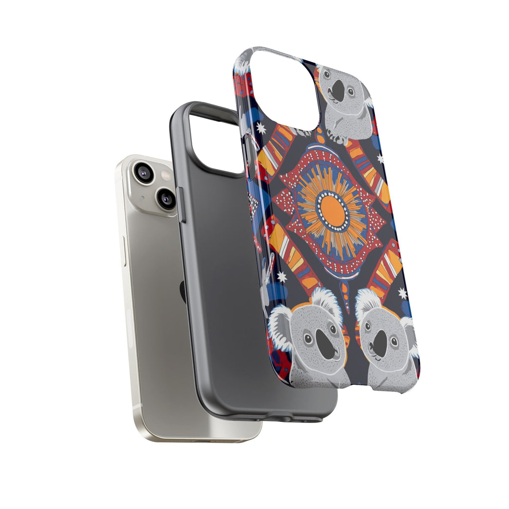 Koala Pattern Phone Case — Cute Indigenous-Inspired Design