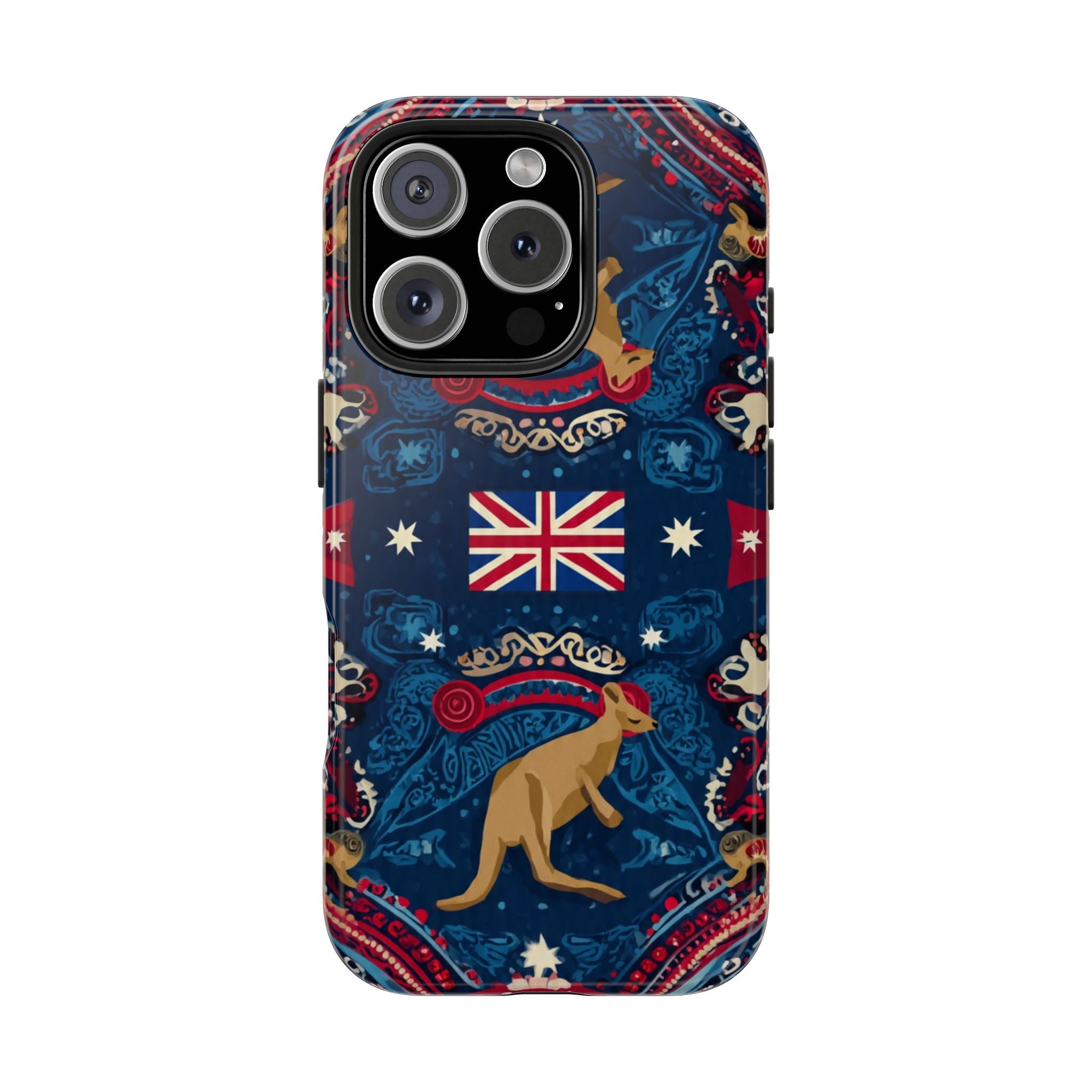 Australian Kangaroo Flag Tough Phone Case - Protective Patriotic iPhone Cover