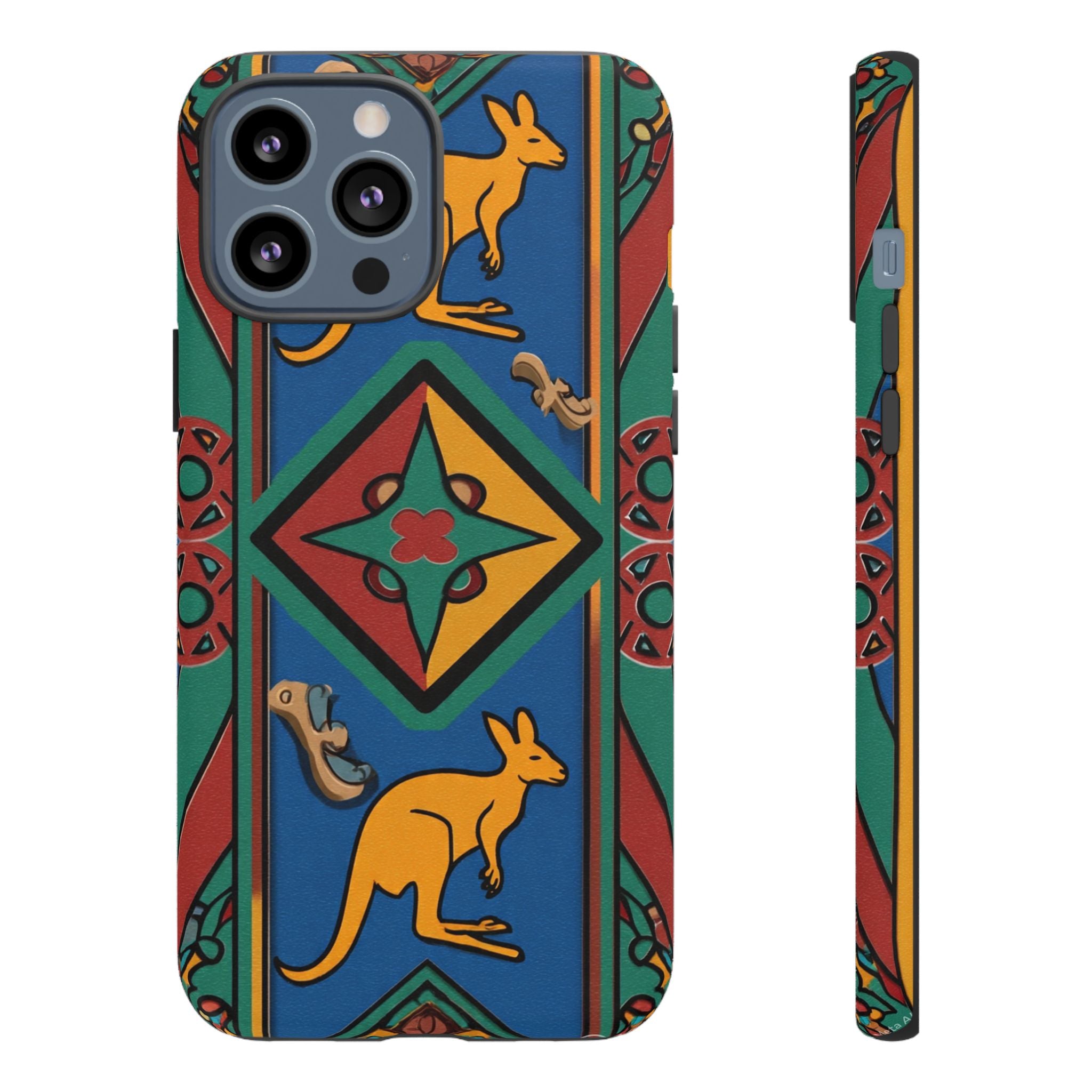 Kangaroo Tribal Pattern Tough Phone Case