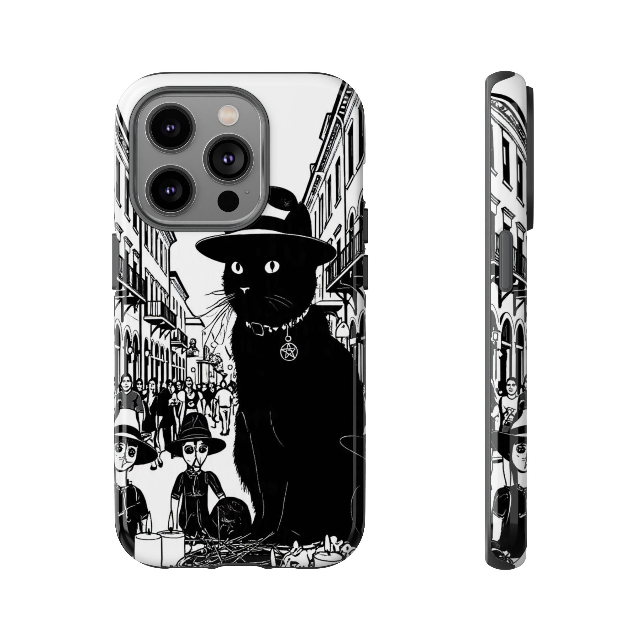 Phone Case — Noir Cat Street Art Design