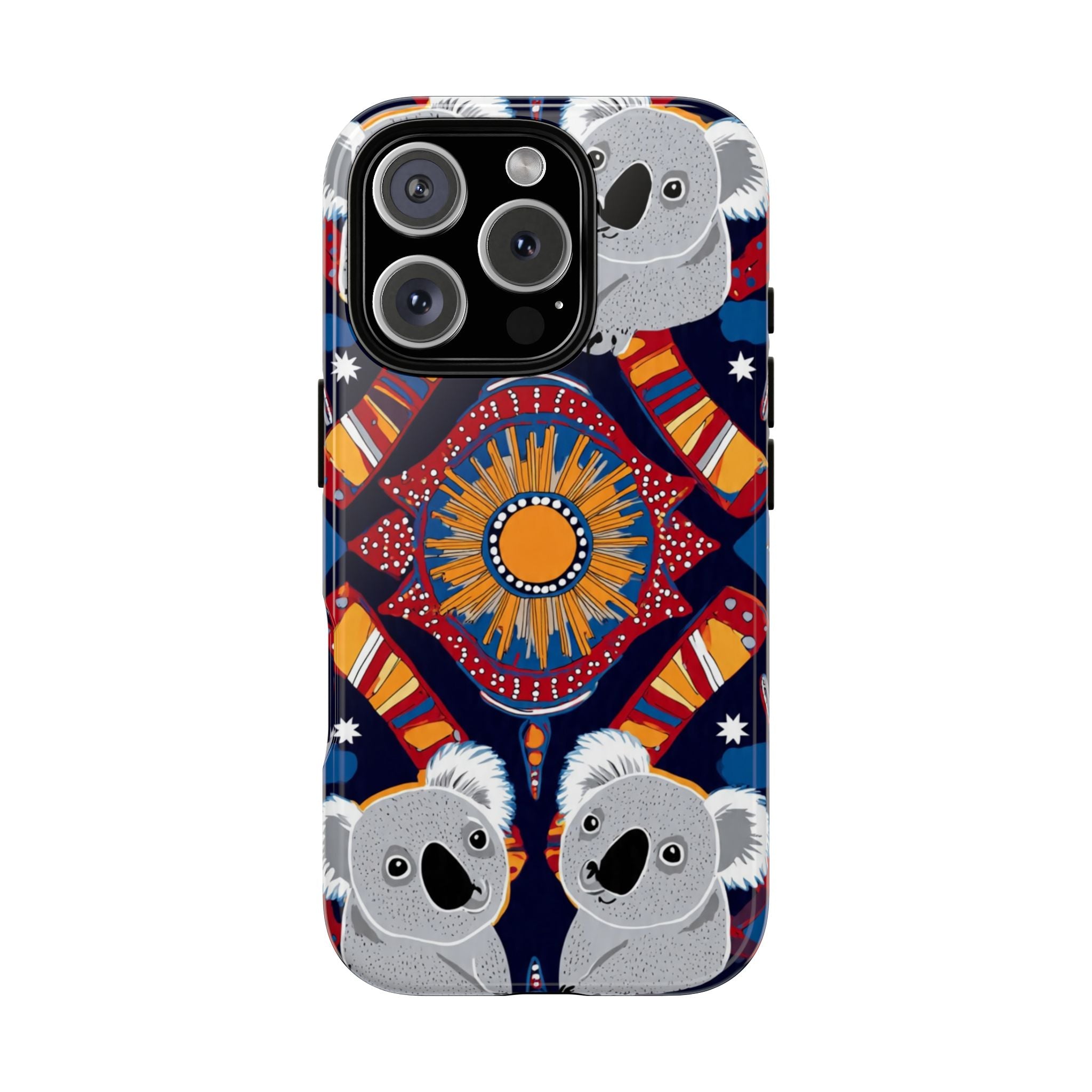Koala Pattern Phone Case — Cute Indigenous-Inspired Design
