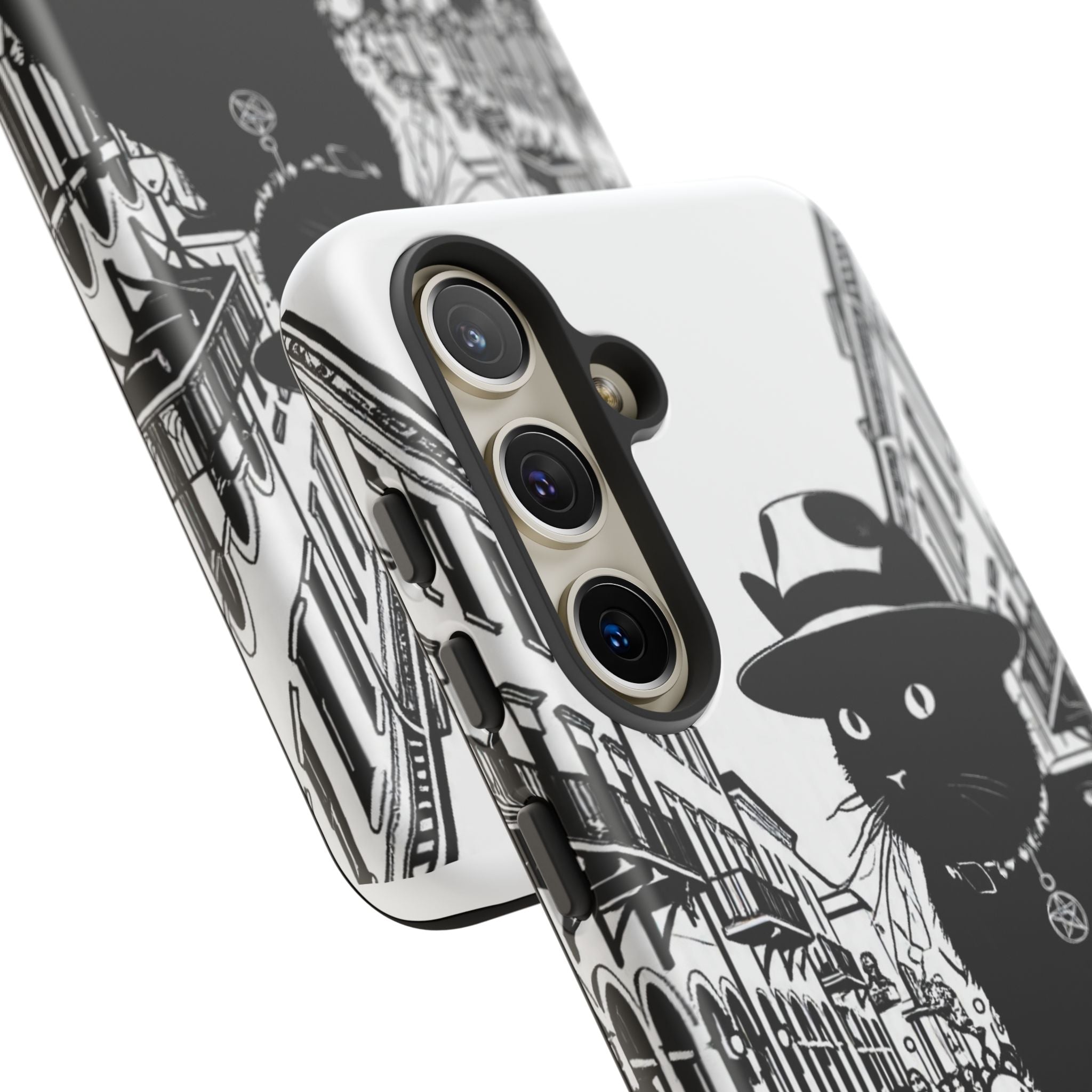 Phone Case — Noir Cat Street Art Design