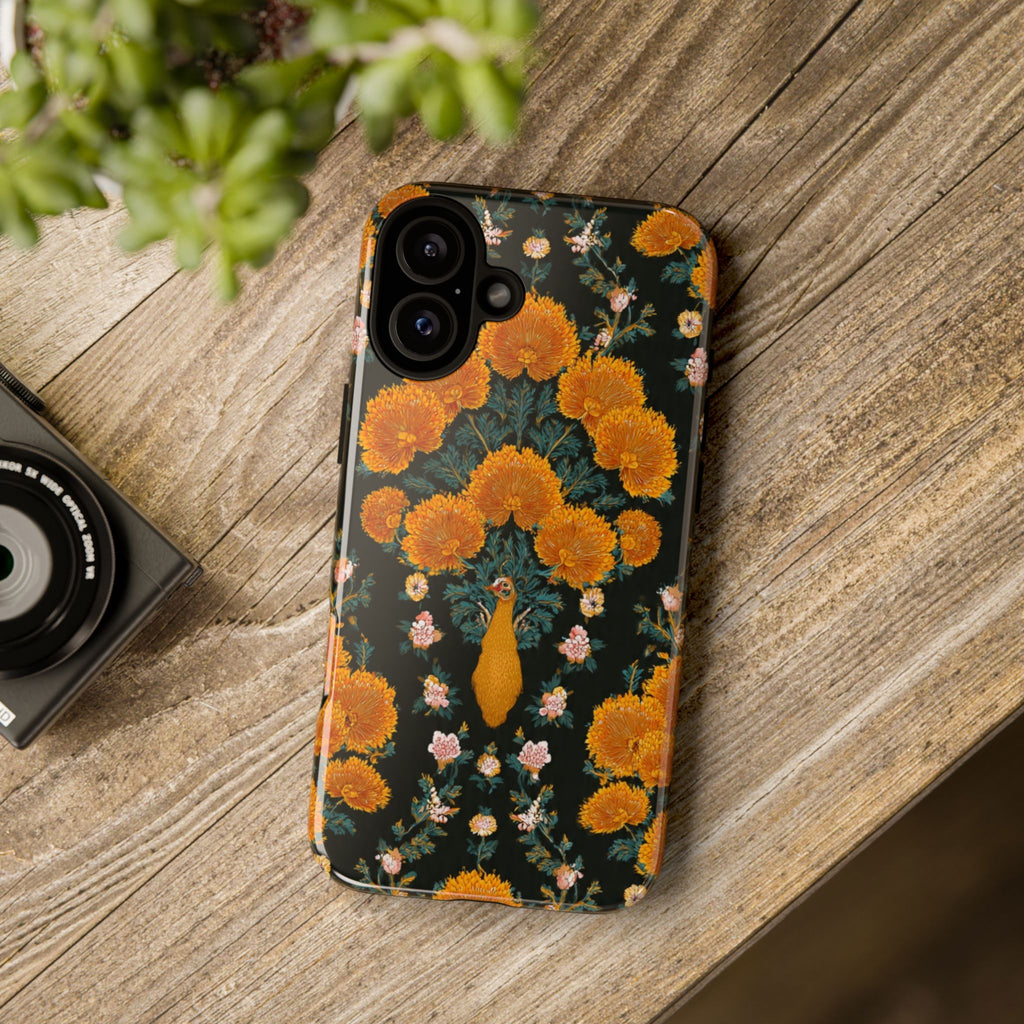 Marigold Mirror Phone Case — Floral Protective Phone Cover