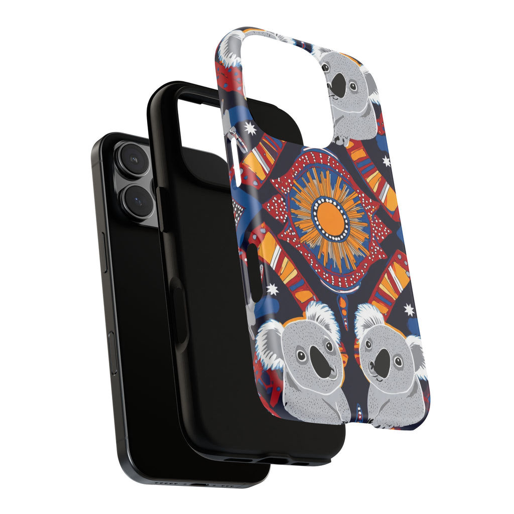 Koala Pattern Phone Case — Cute Indigenous-Inspired Design