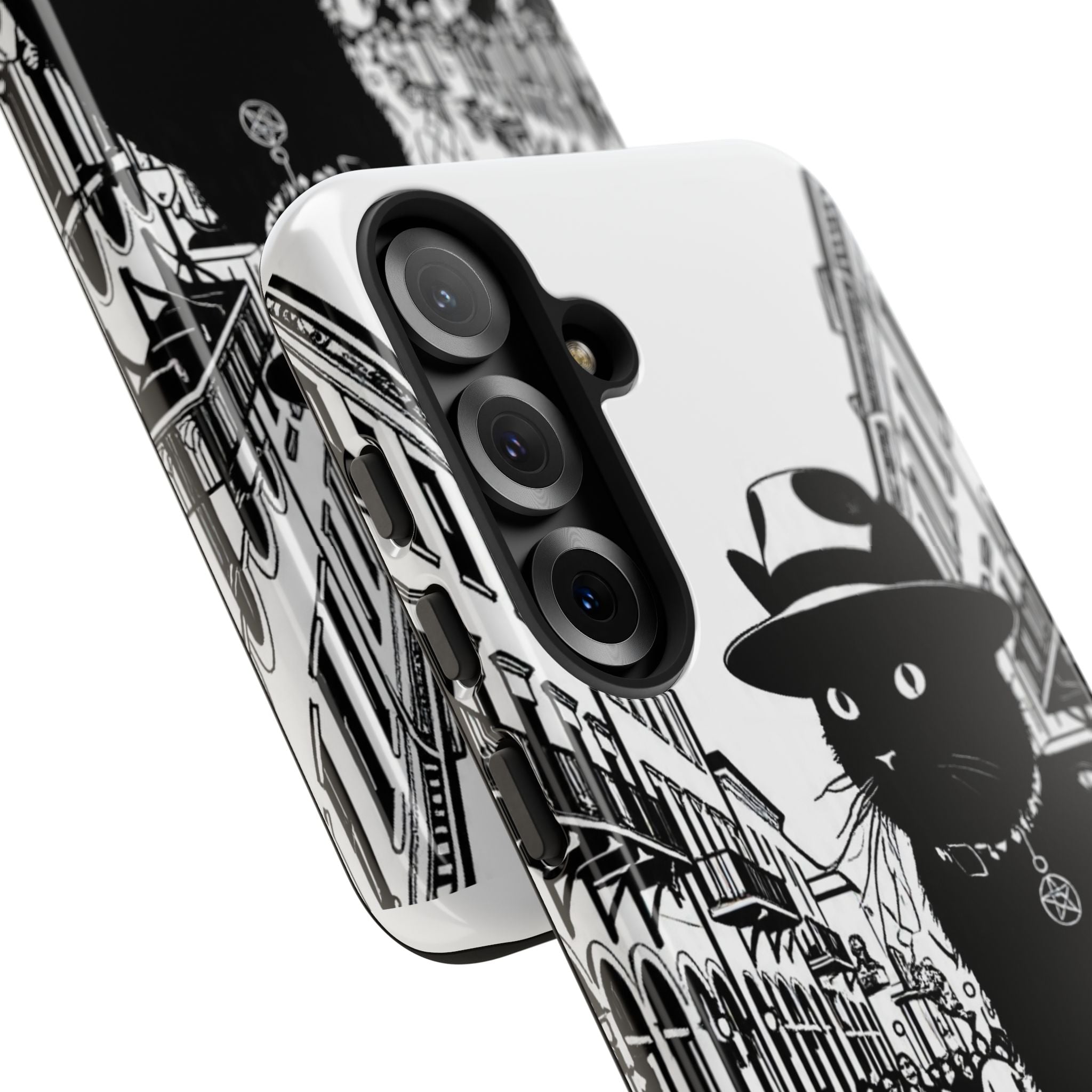 Phone Case — Noir Cat Street Art Design