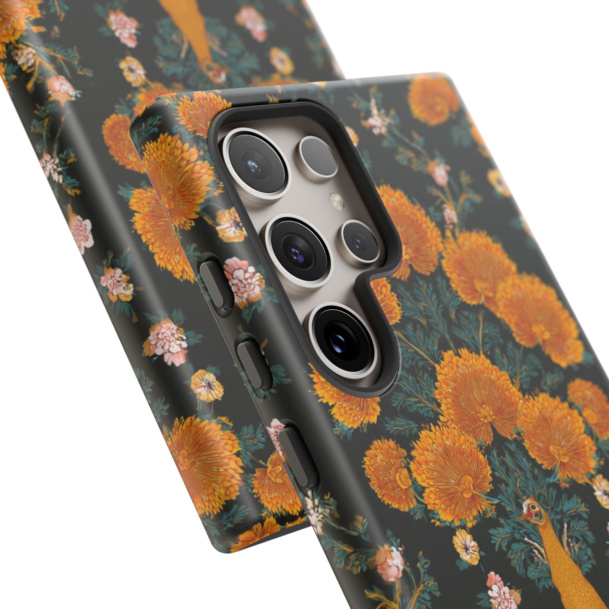 Marigold Mirror Phone Case — Floral Protective Phone Cover