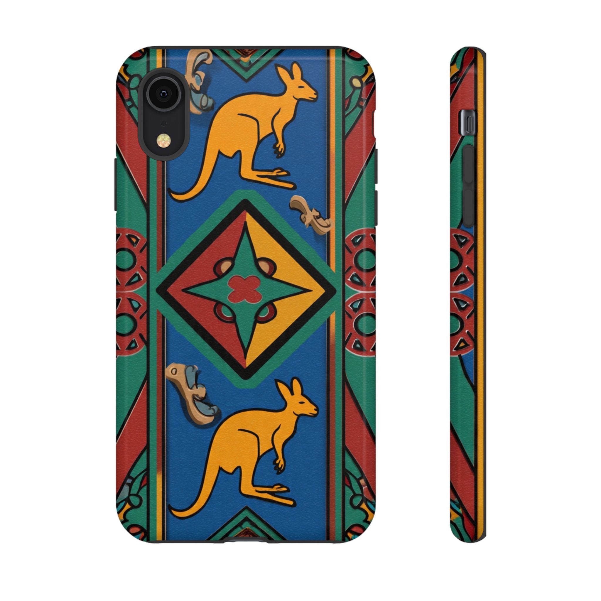 Kangaroo Tribal Pattern Tough Phone Case