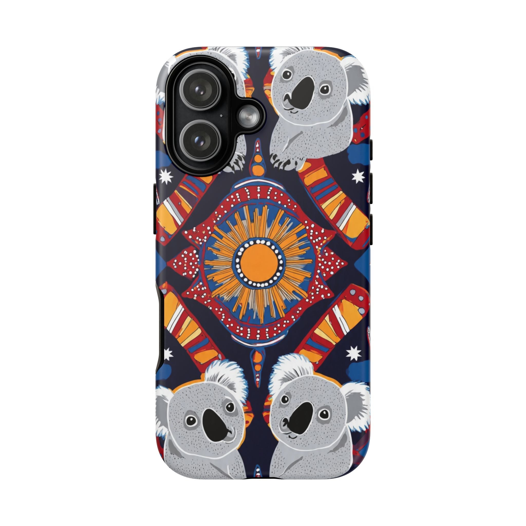 Koala Pattern Phone Case — Cute Indigenous-Inspired Design