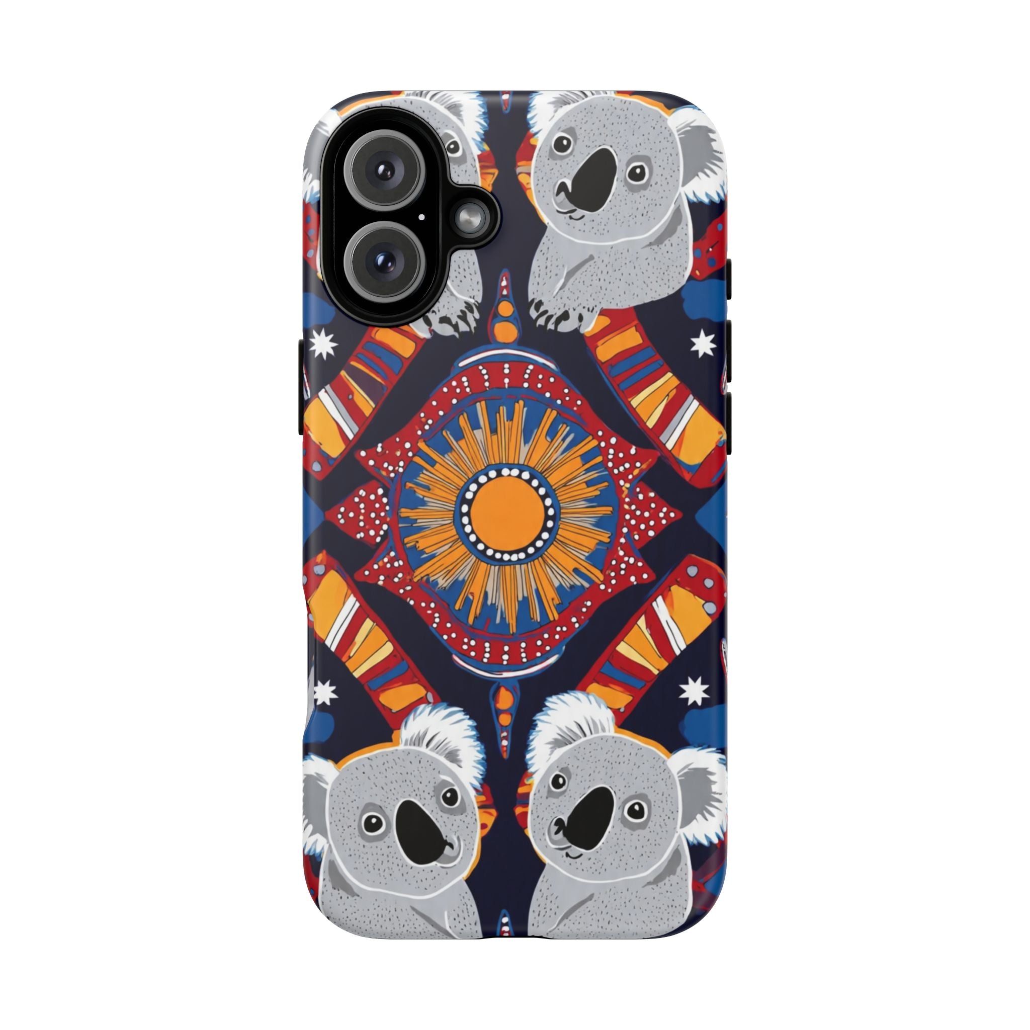 Koala Pattern Phone Case — Cute Indigenous-Inspired Design