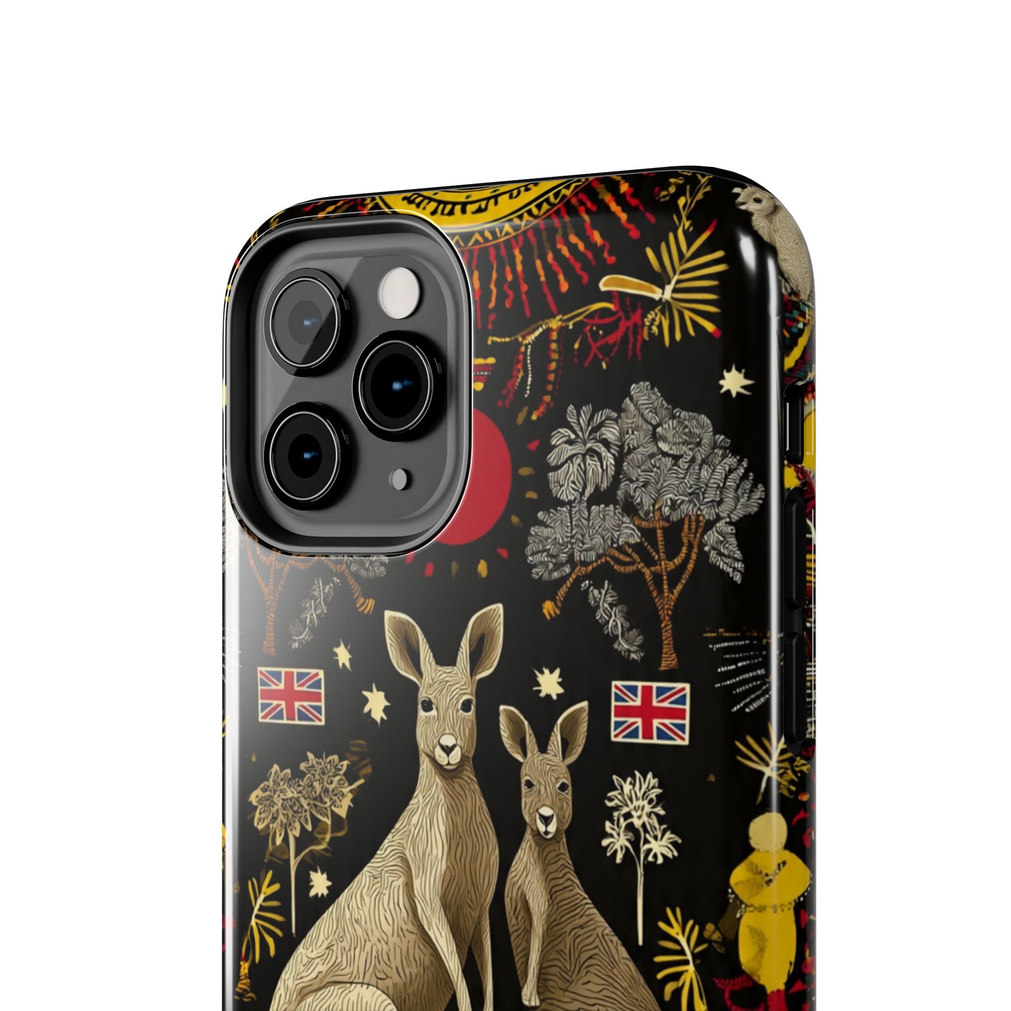 Australian Kangaroo Crest Tough Phone Case — Vintage Coat-of-Arms Design